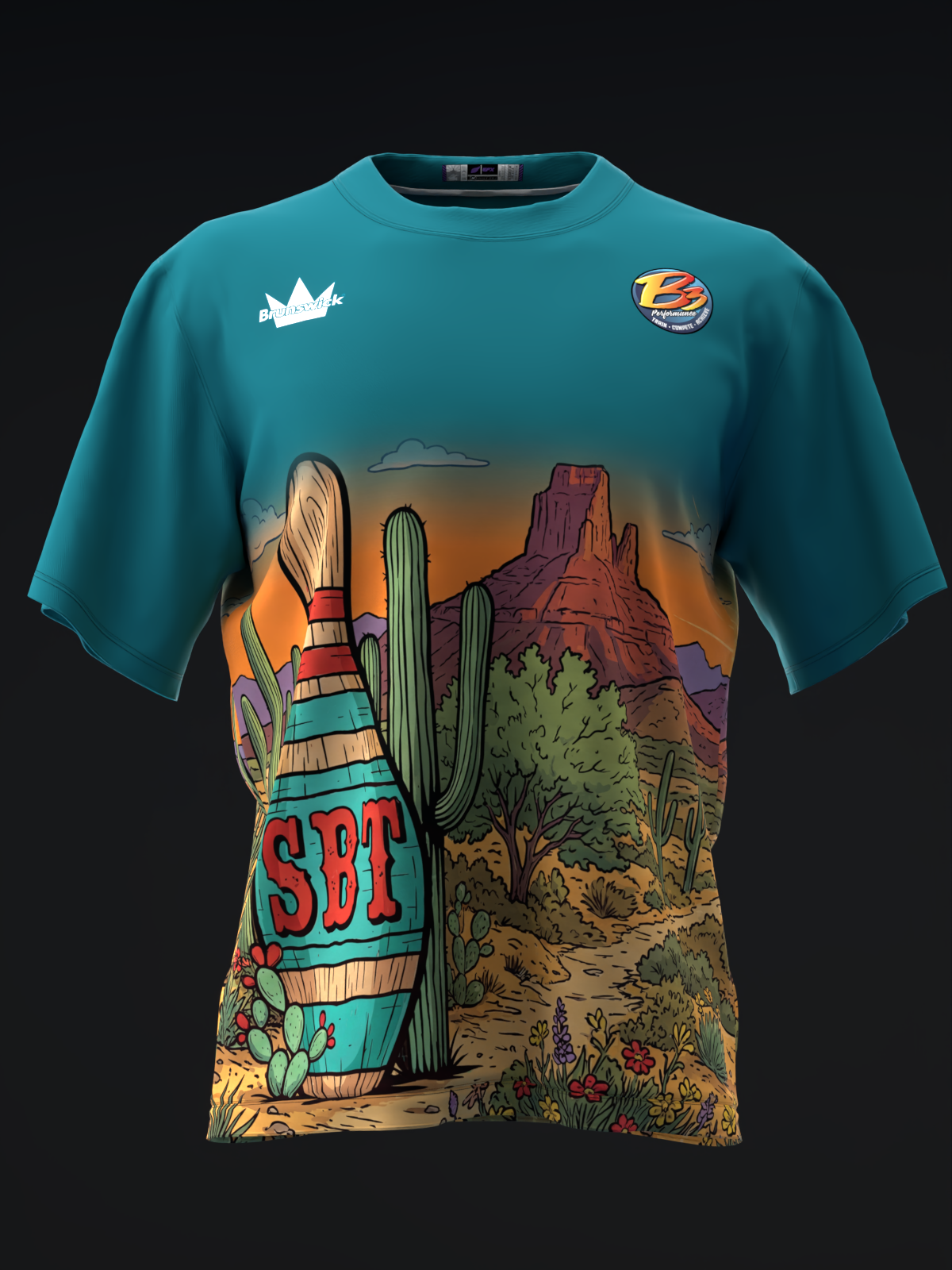 SBT - Desert Teal - Bowling Jersey