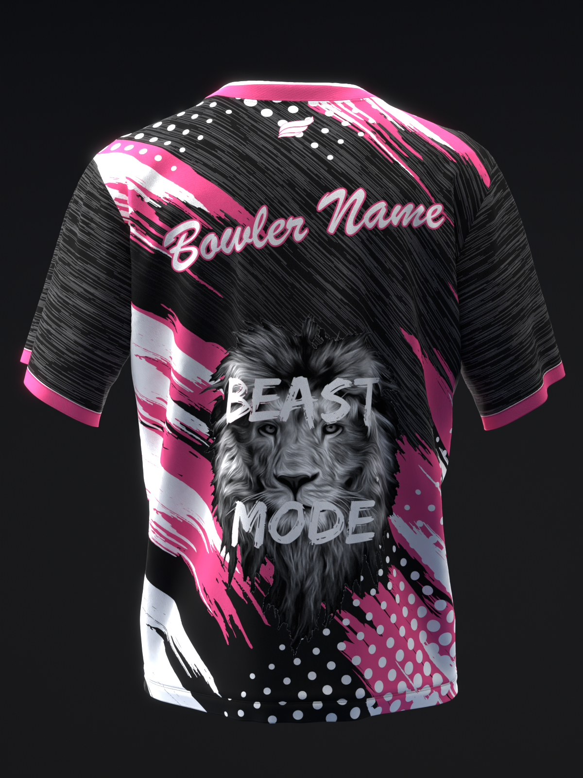 BEAST OF THE EAST - DOXURE - BLACK GRAY PINK - BOWLING JERSEY