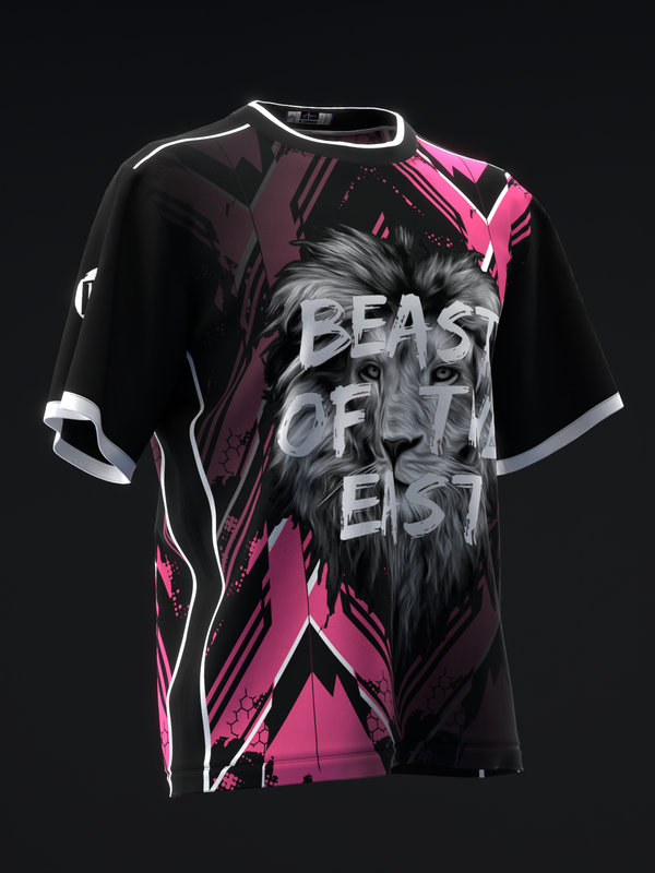 Beast Of The East Staff Moire Pink Black Bowling Jersey