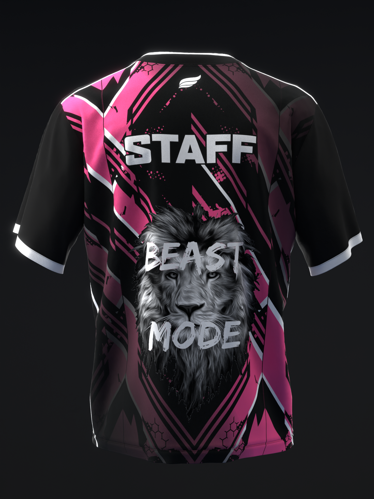 BEAST OF THE EAST - STAFF MOIRE - PINK BLACK - BOWLING JERSEY