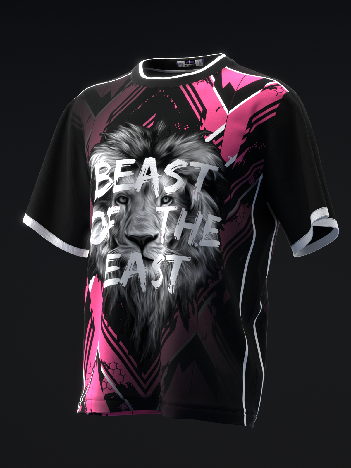 BEAST OF THE EAST - STAFF MOIRE - PINK BLACK - BOWLING JERSEY