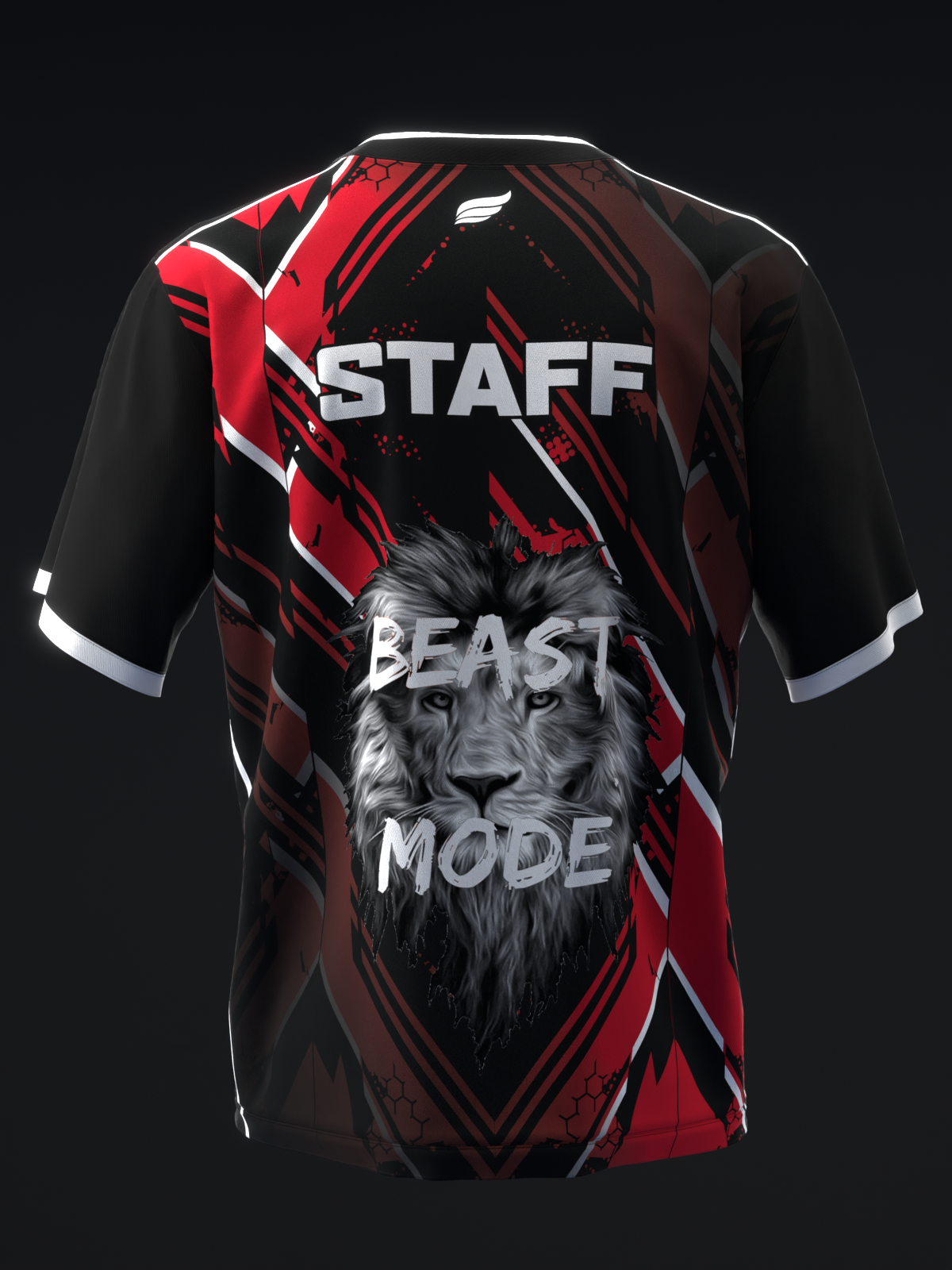 BEAST OF THE EAST - STAFF MOIRE - RED BLACK - BOWLING JERSEY