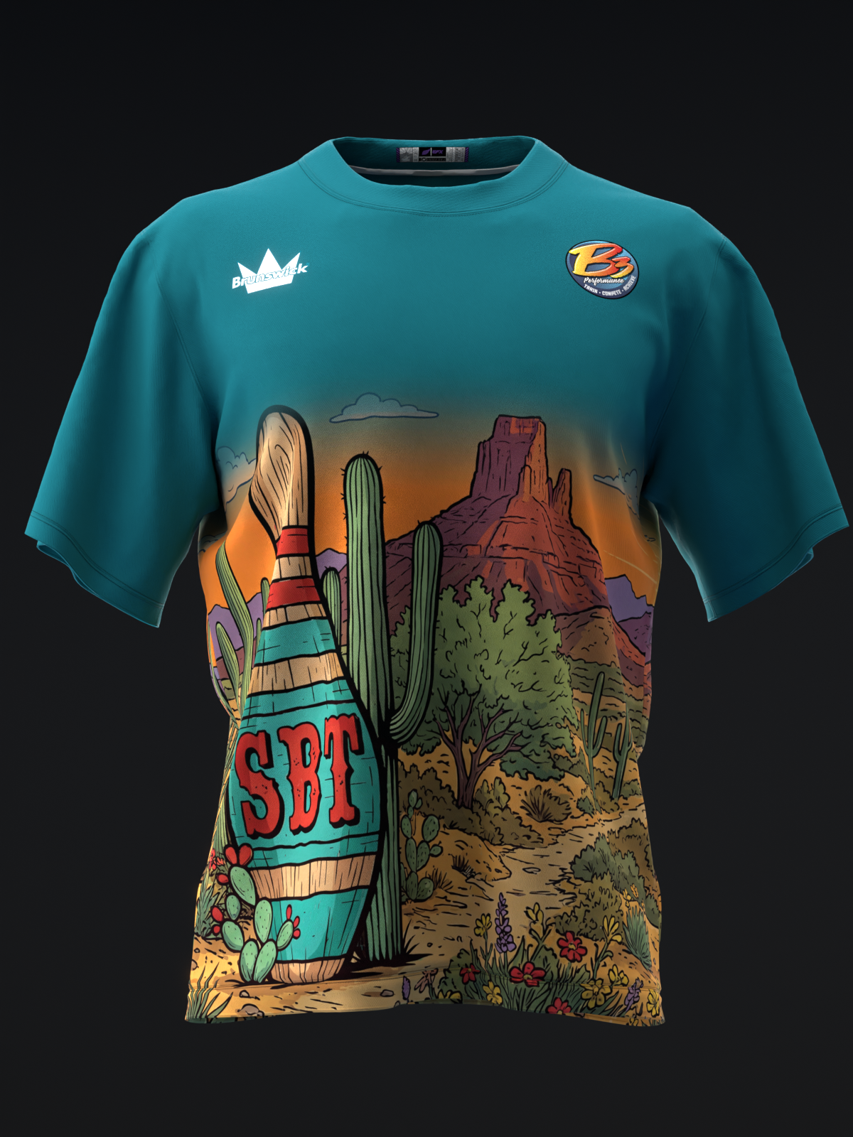 SBT - DESERT TEAL - BOWLING JERSEY
