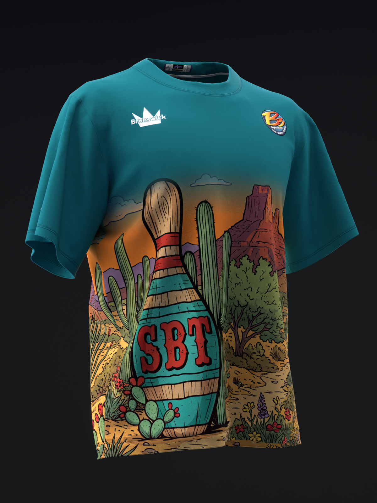 SBT - DESERT TEAL - BOWLING JERSEY