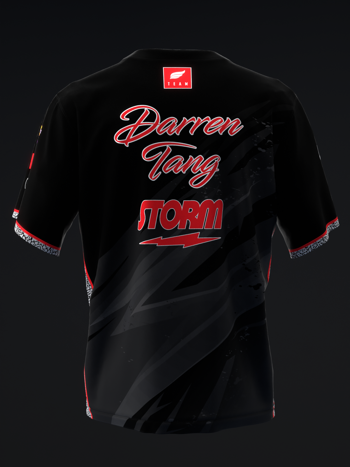 DARREN TANG 2025 - LIGHTNING ALL BLACK CEMENT - BOWLING JERSEY