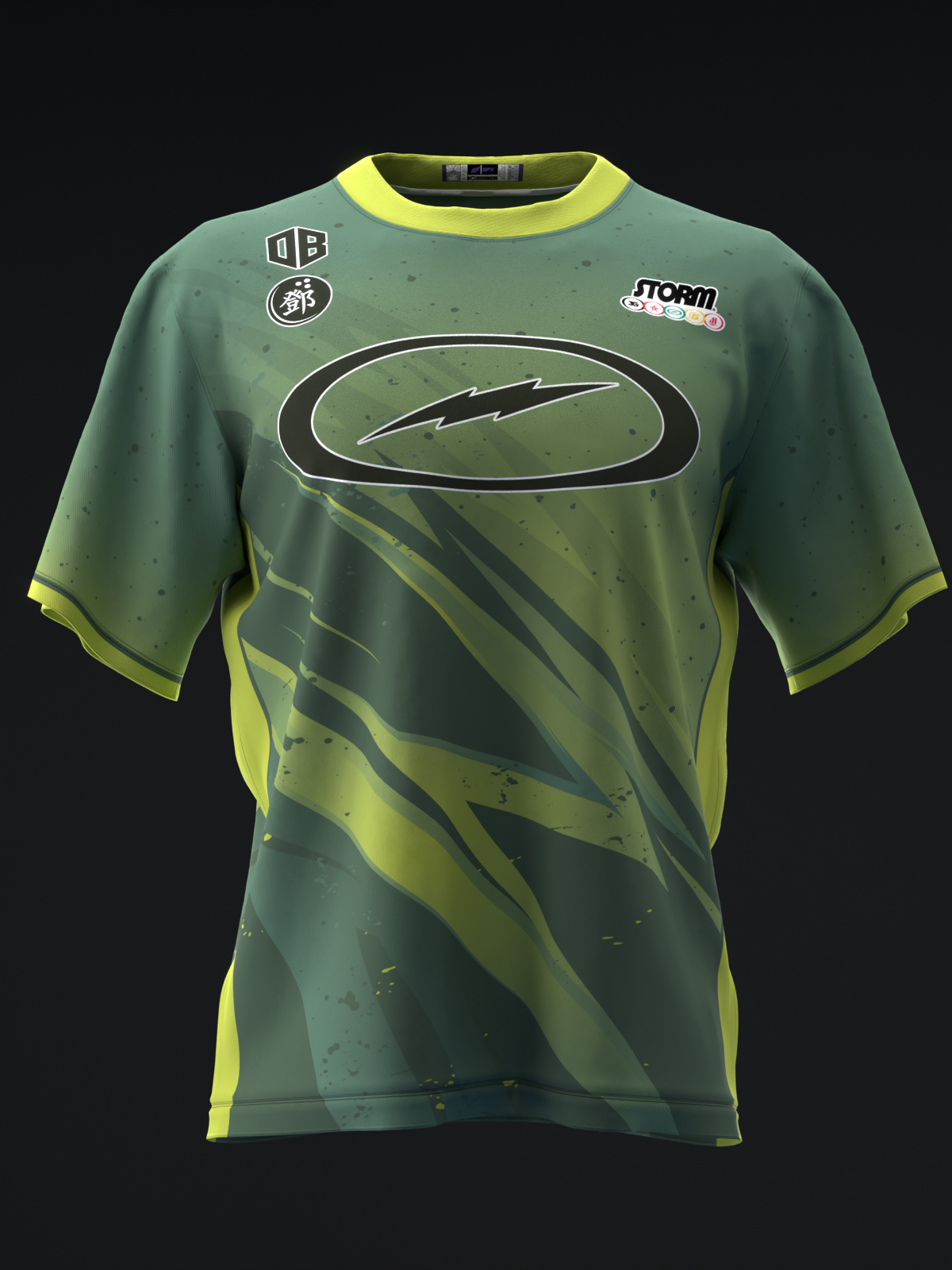 DARREN TANG 2025 - LIGHTNING GREEN LOBSTER - BOWLING JERSEY