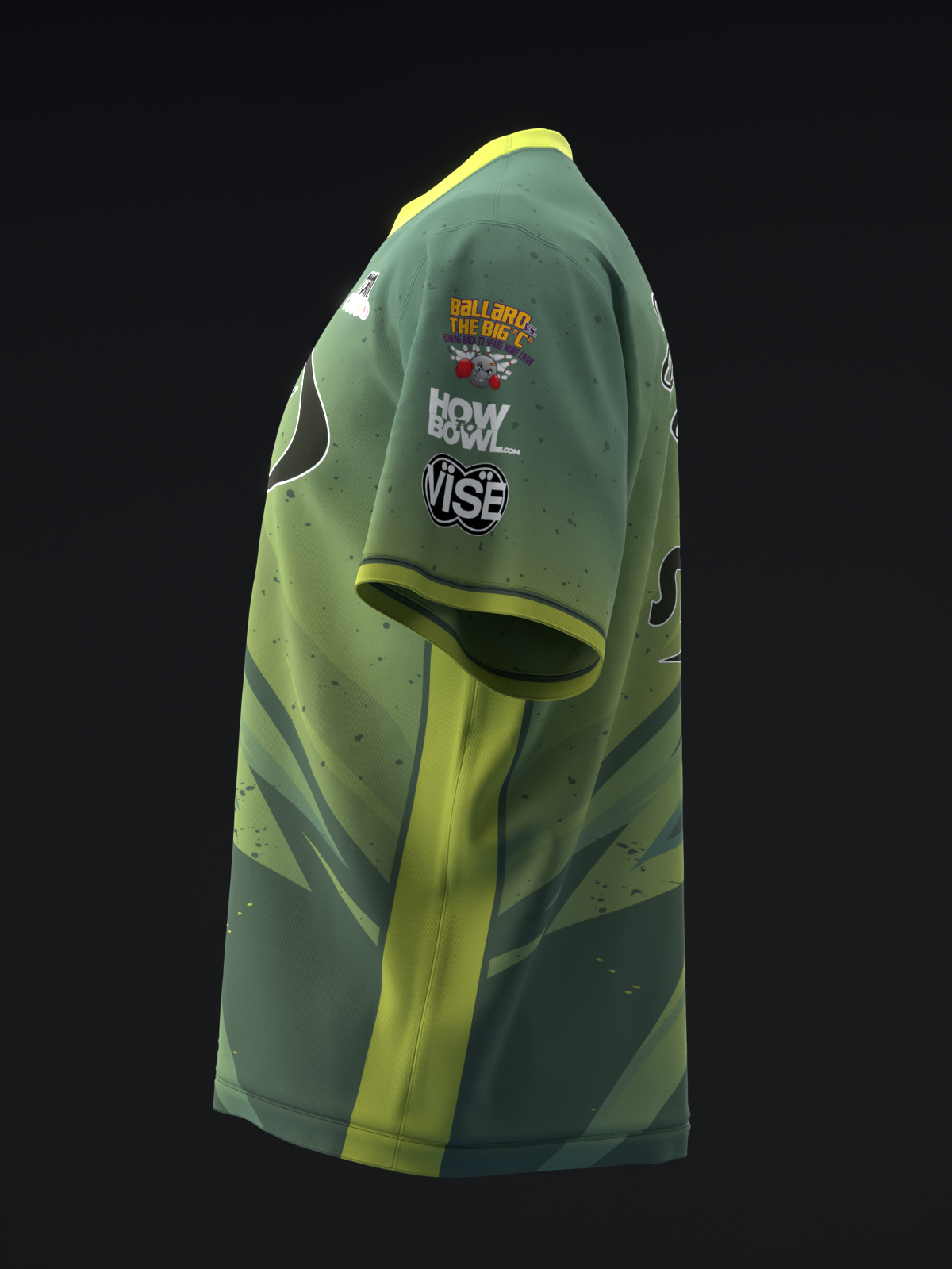 DARREN TANG 2025 - LIGHTNING GREEN LOBSTER - BOWLING JERSEY