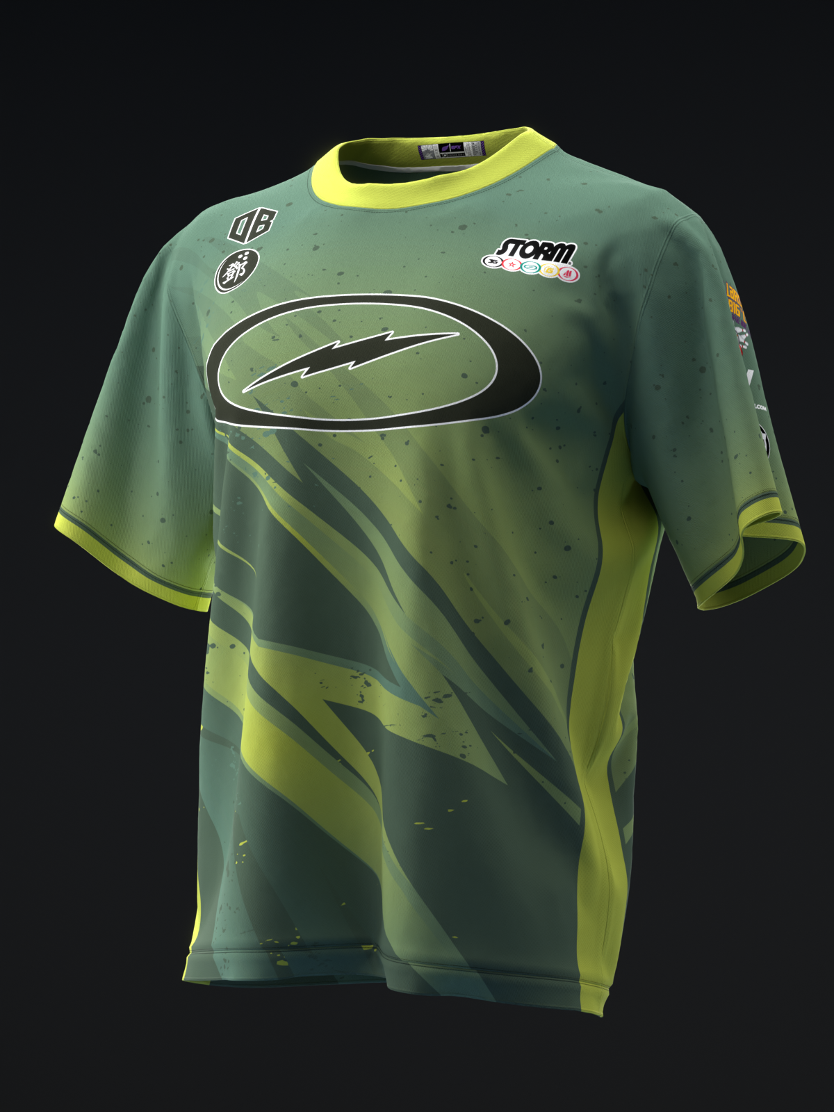 DARREN TANG 2025 - LIGHTNING GREEN LOBSTER - BOWLING JERSEY