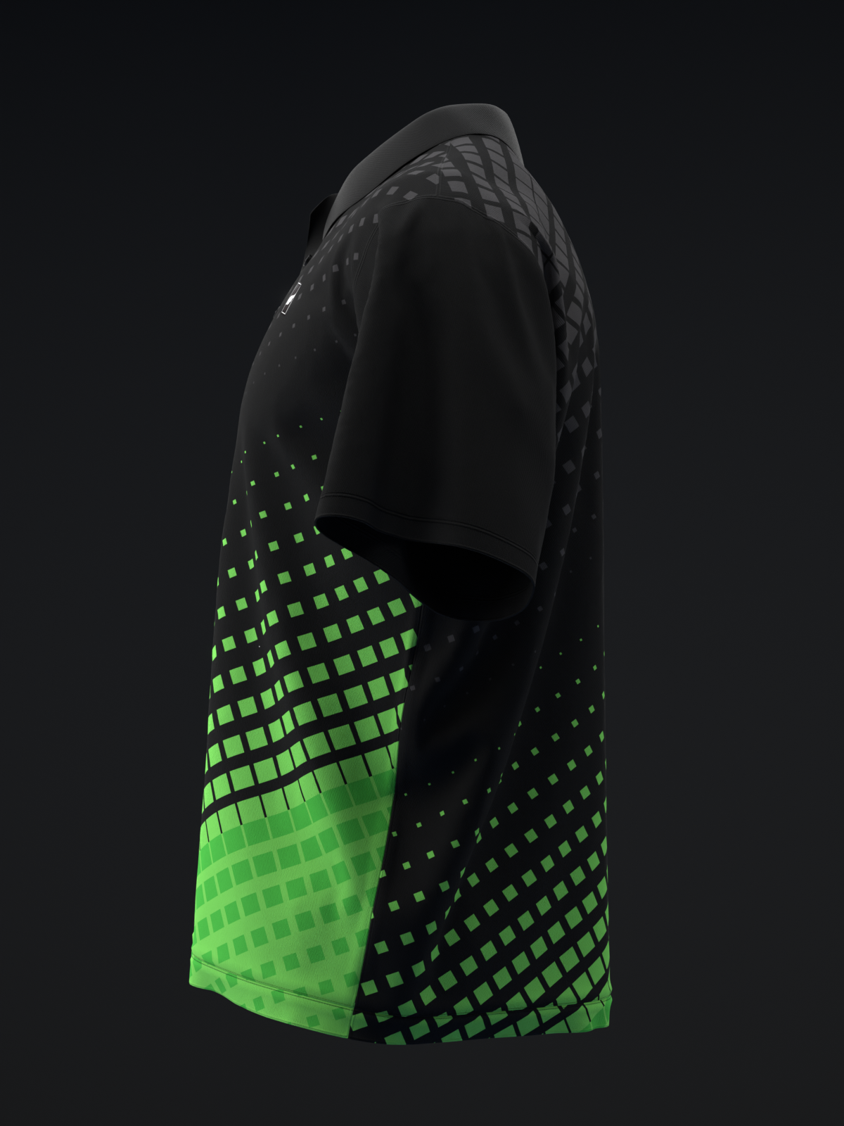 FAIRWAYS - HALFTONED - GREEN - BOWLING POLO