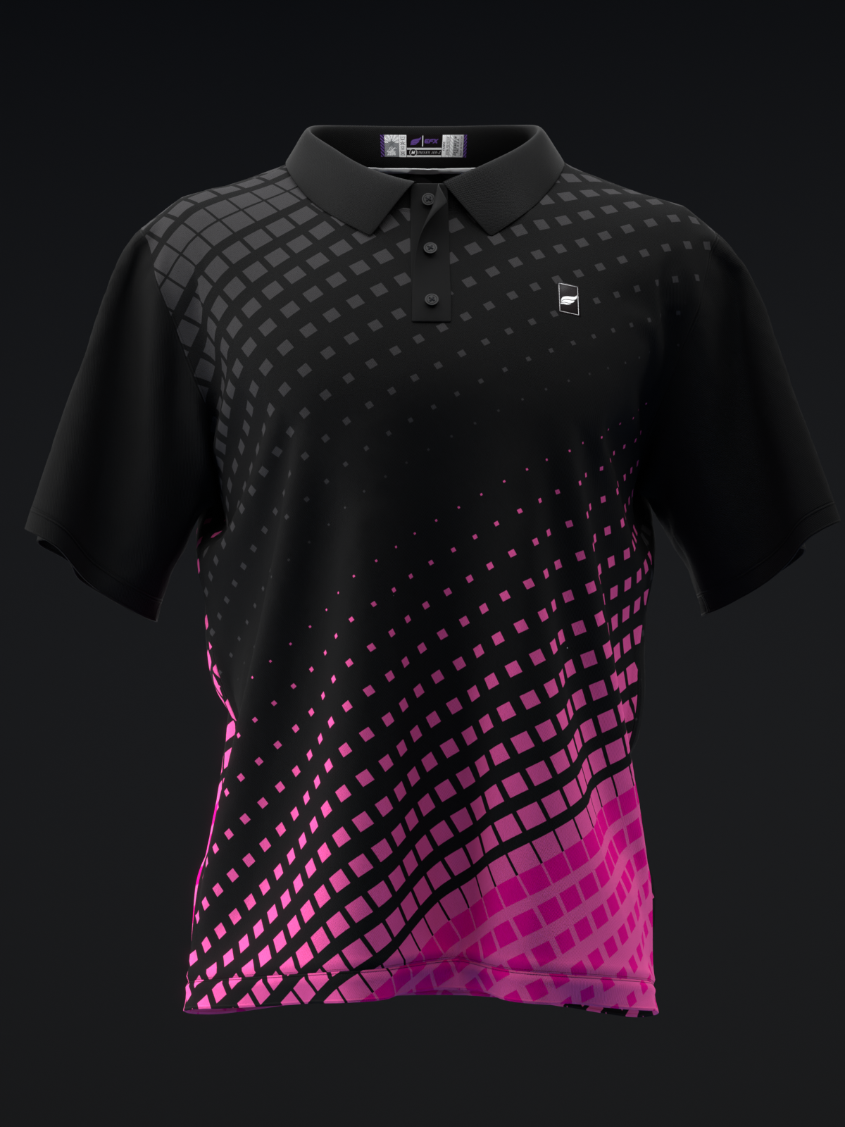FAIRWAYS - HALFTONED - PINK- BOWLING POLO