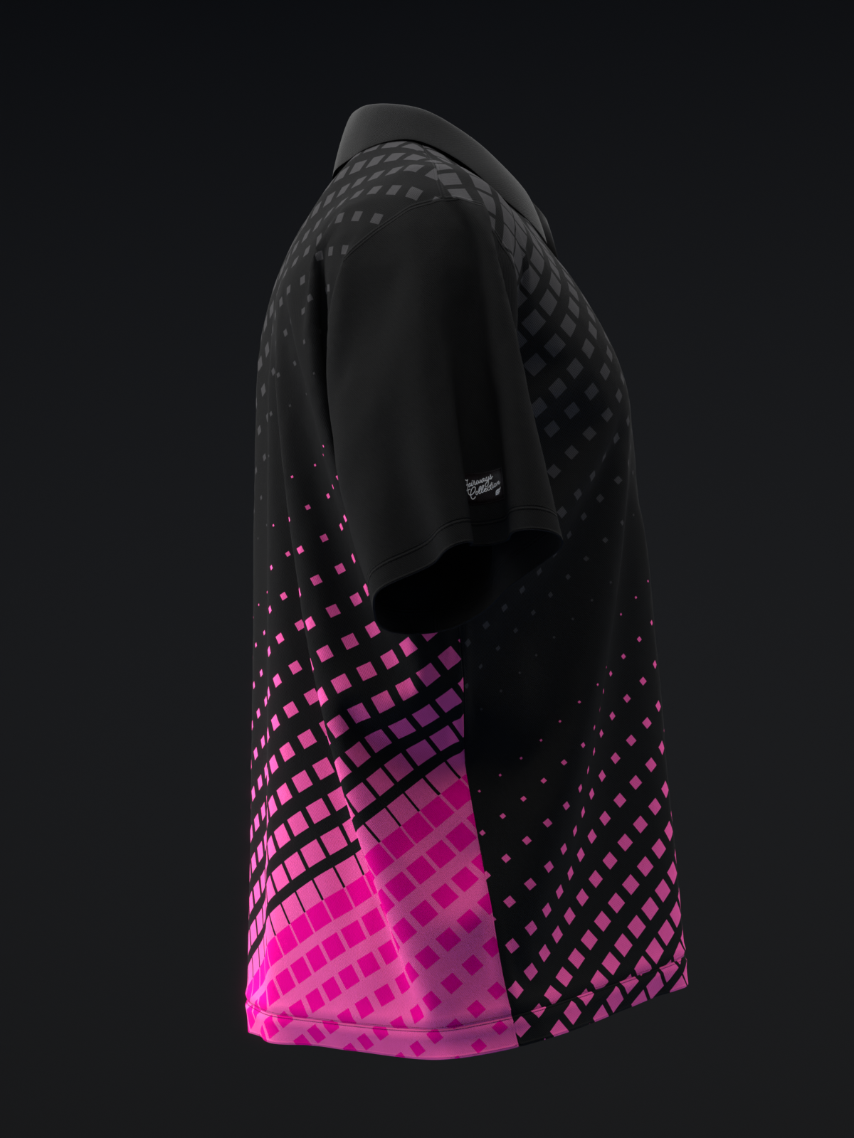 FAIRWAYS - HALFTONED - PINK- BOWLING POLO