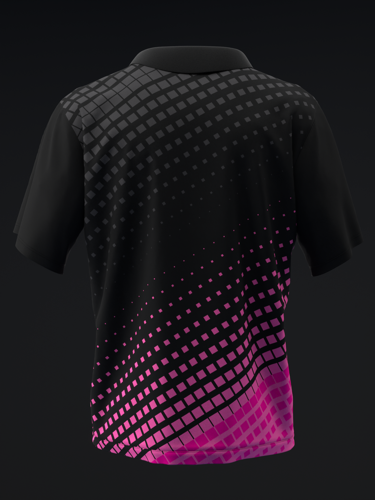 FAIRWAYS - HALFTONED - PINK- BOWLING POLO