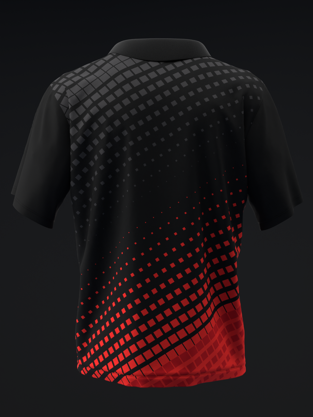 FAIRWAYS - HALFTONED - RED - BOWLING POLO