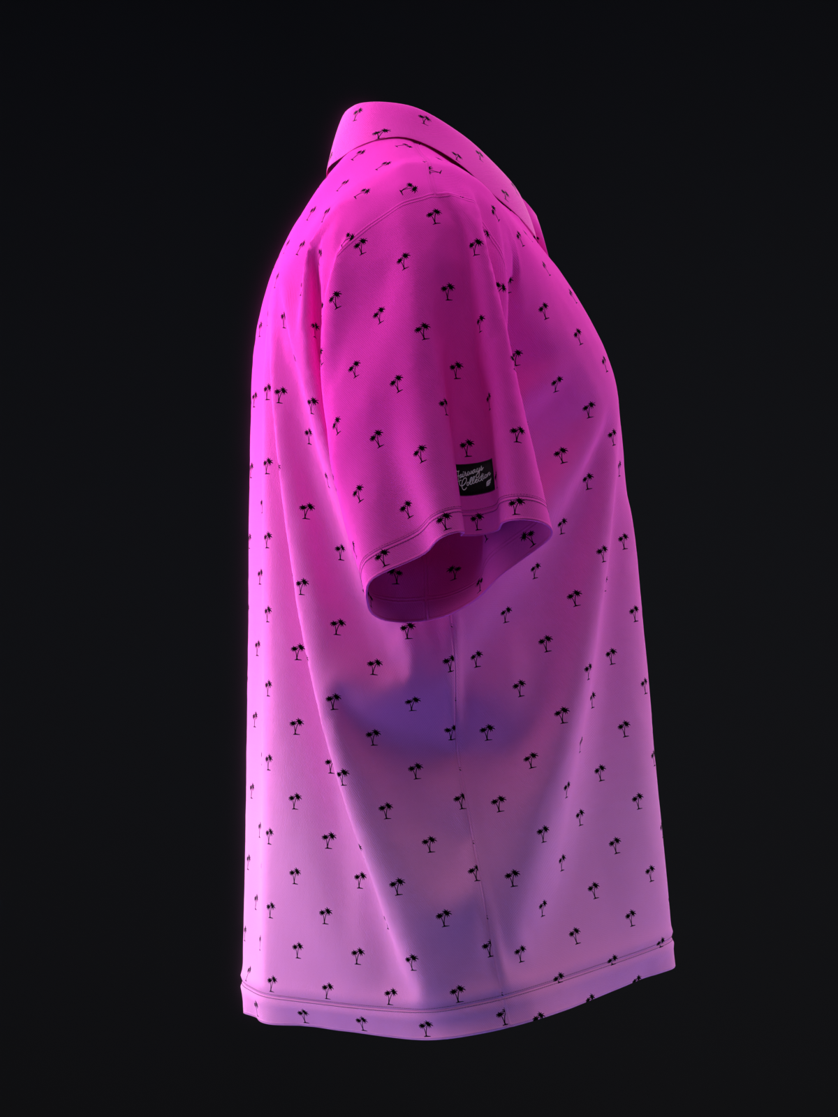 FAIRWAYS - PALMS - NEON PINK - BOWLING POLO