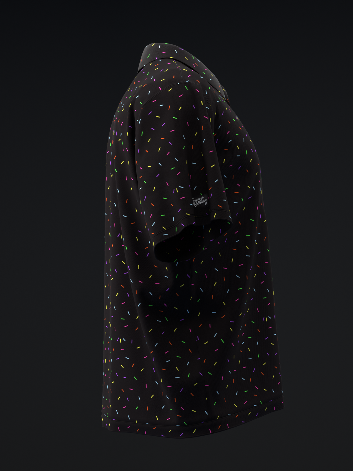 FAIRWAYS - SPRINKLES - NEON BLACK - BOWLING POLO