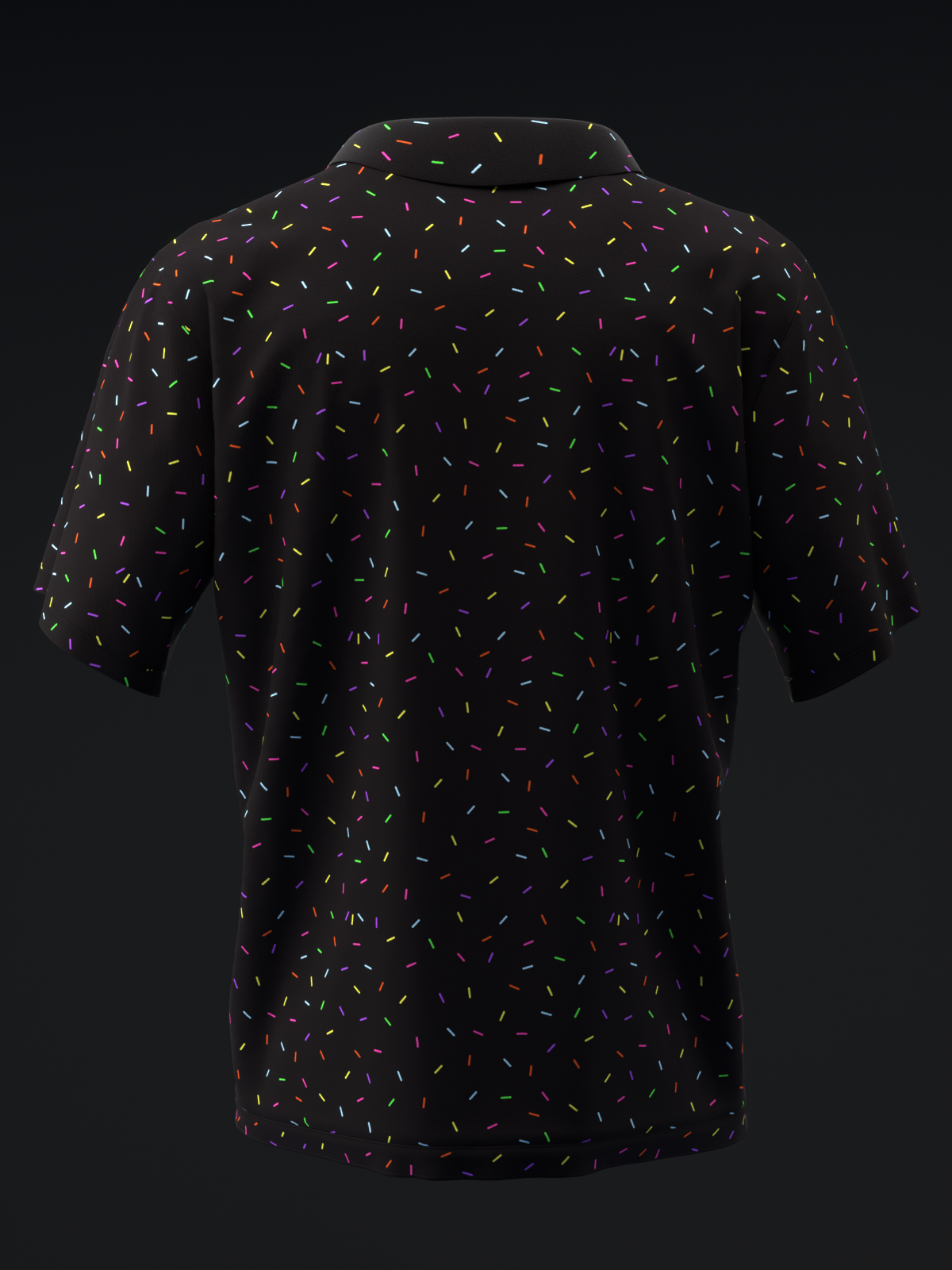 FAIRWAYS - SPRINKLES - NEON BLACK - BOWLING POLO
