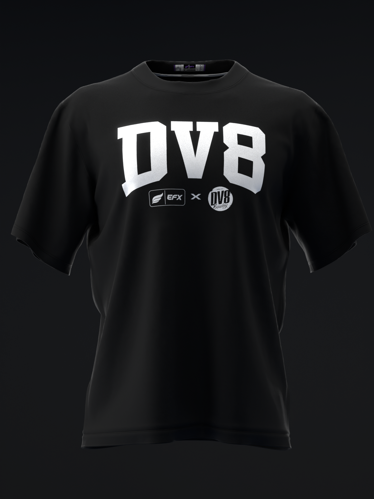 ATHLETIC - BLACK - BOWLING T-SHIRT