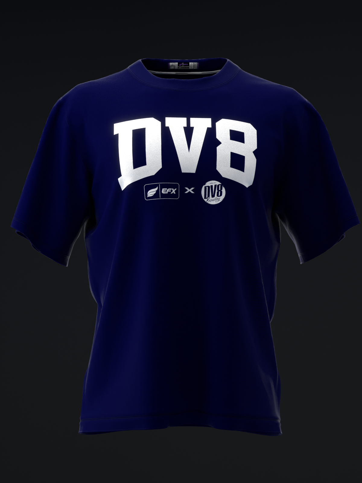 ATHLETIC - NAVY - BOWLING T-SHIRT