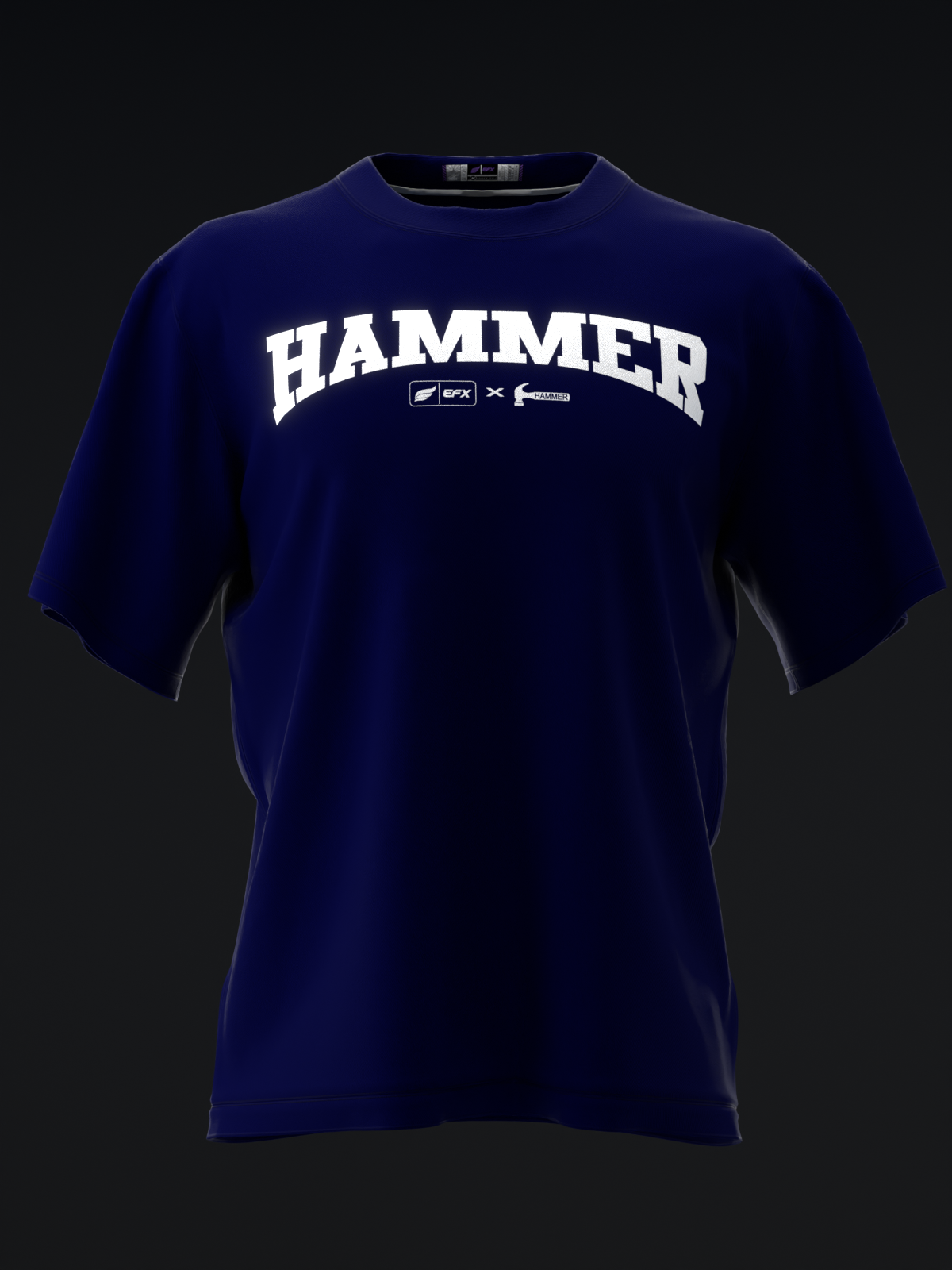 ATHLETIC - NAVY - BOWLING T-SHIRT