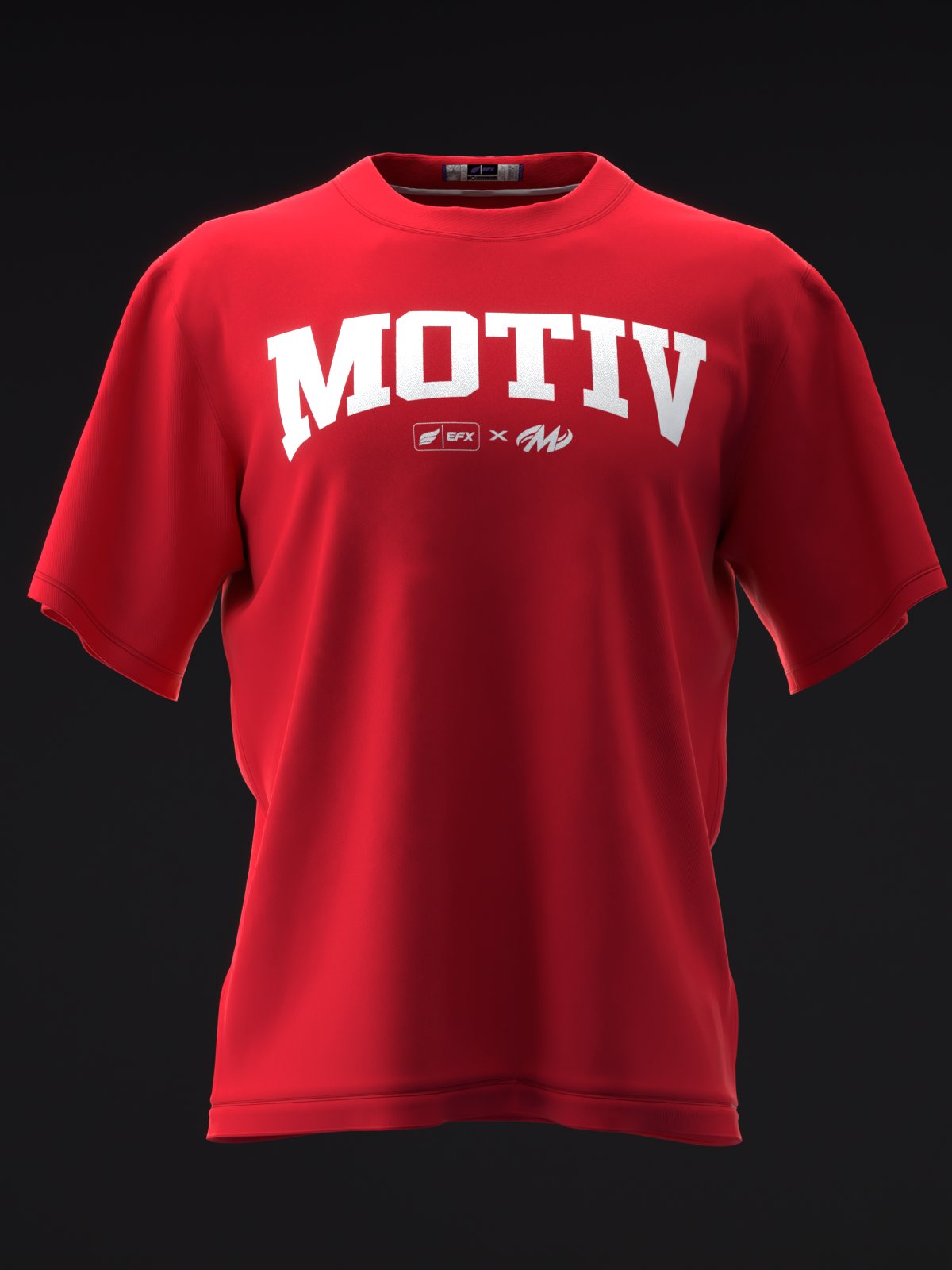 ATHLETIC - RED - BOWLING T-SHIRT