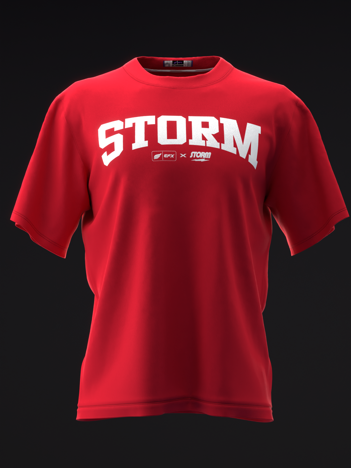 ATHLETIC - RED - BOWLING T-SHIRT