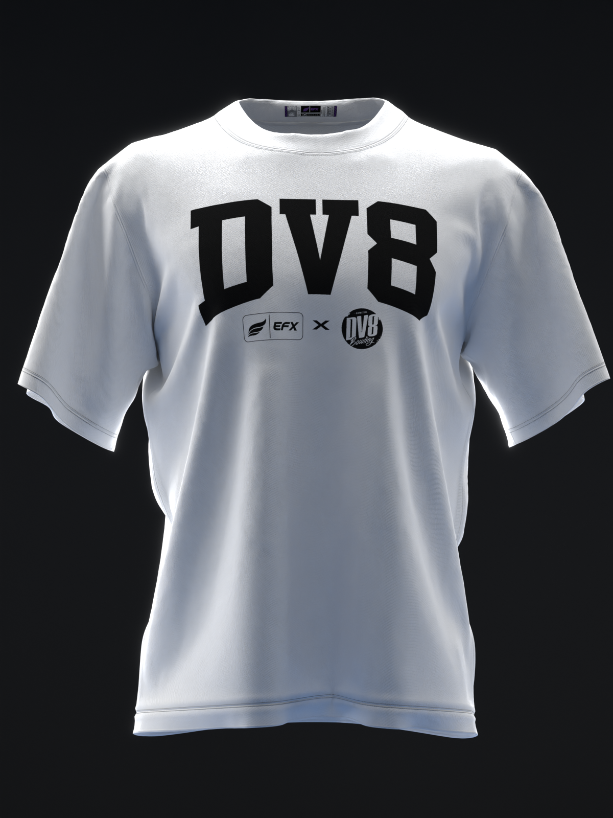 ATHLETIC - WHITE - BOWLING T-SHIRT