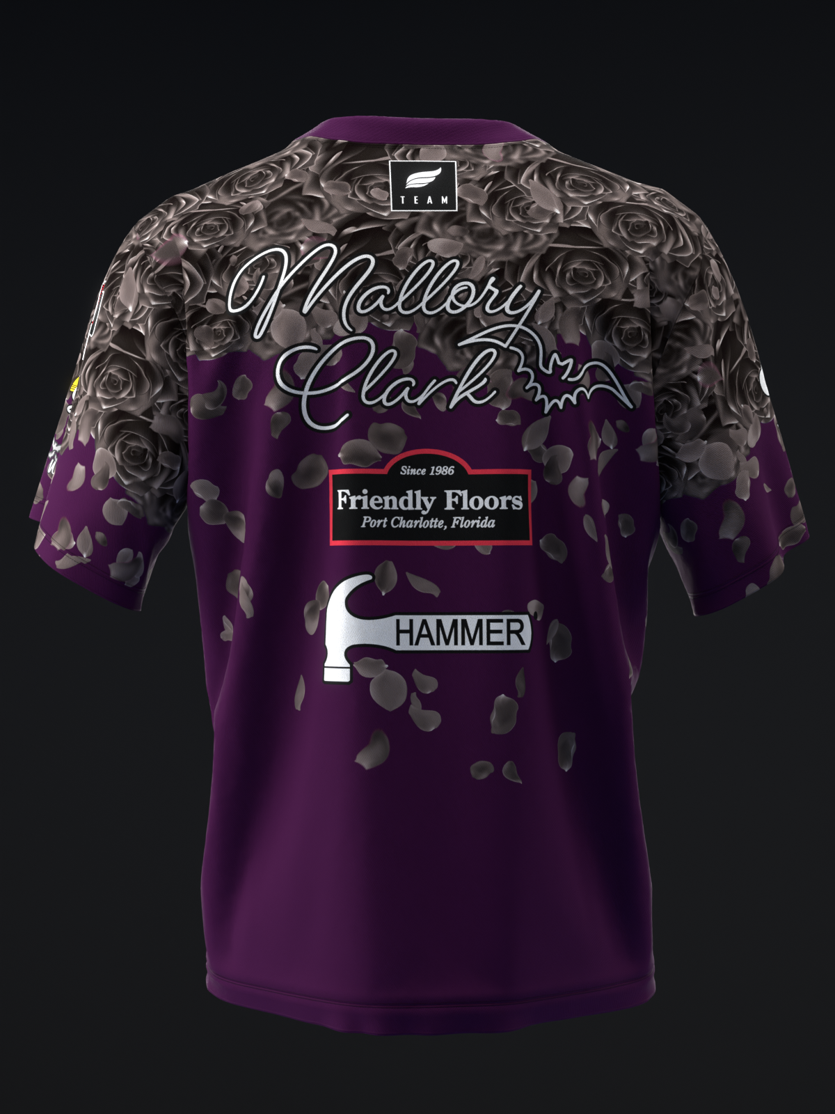 MALLORY CLARK 2025 - FALLING ROSES - BOWLING JERSEY