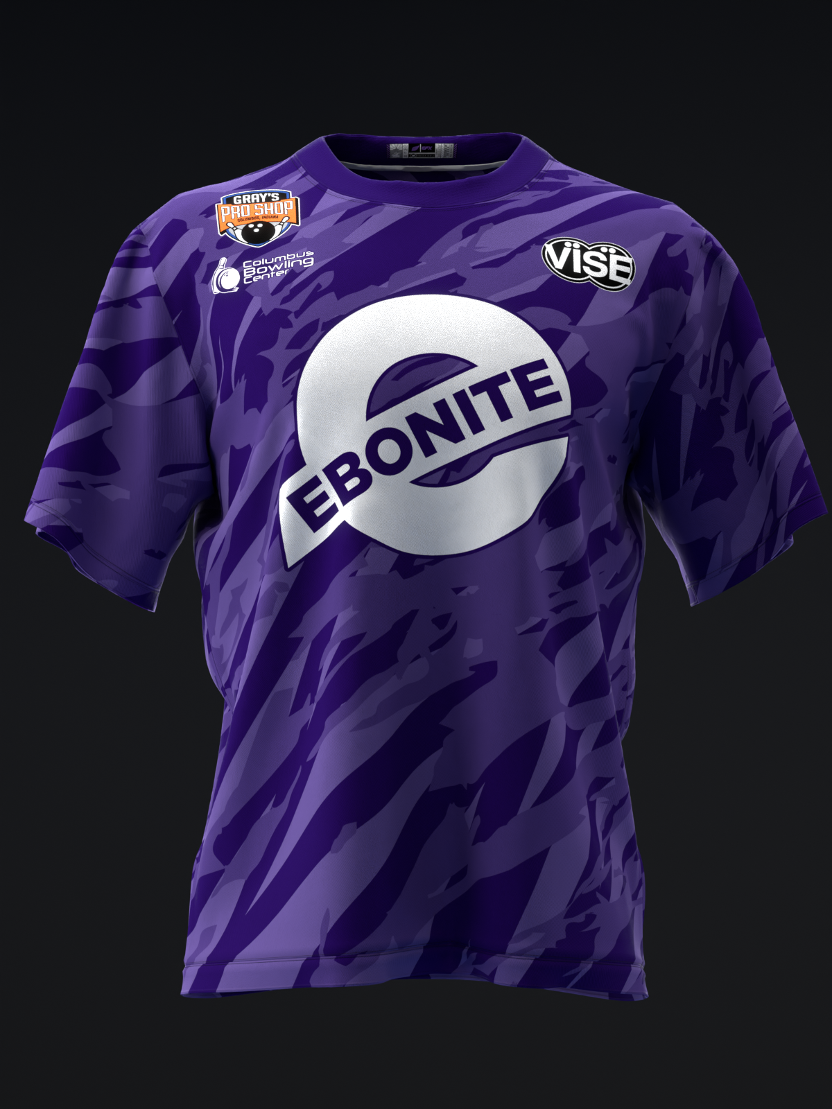 MATT SANDERS 2025 - ELBRAM - DARK PURPLE - BOWLING JERSEY