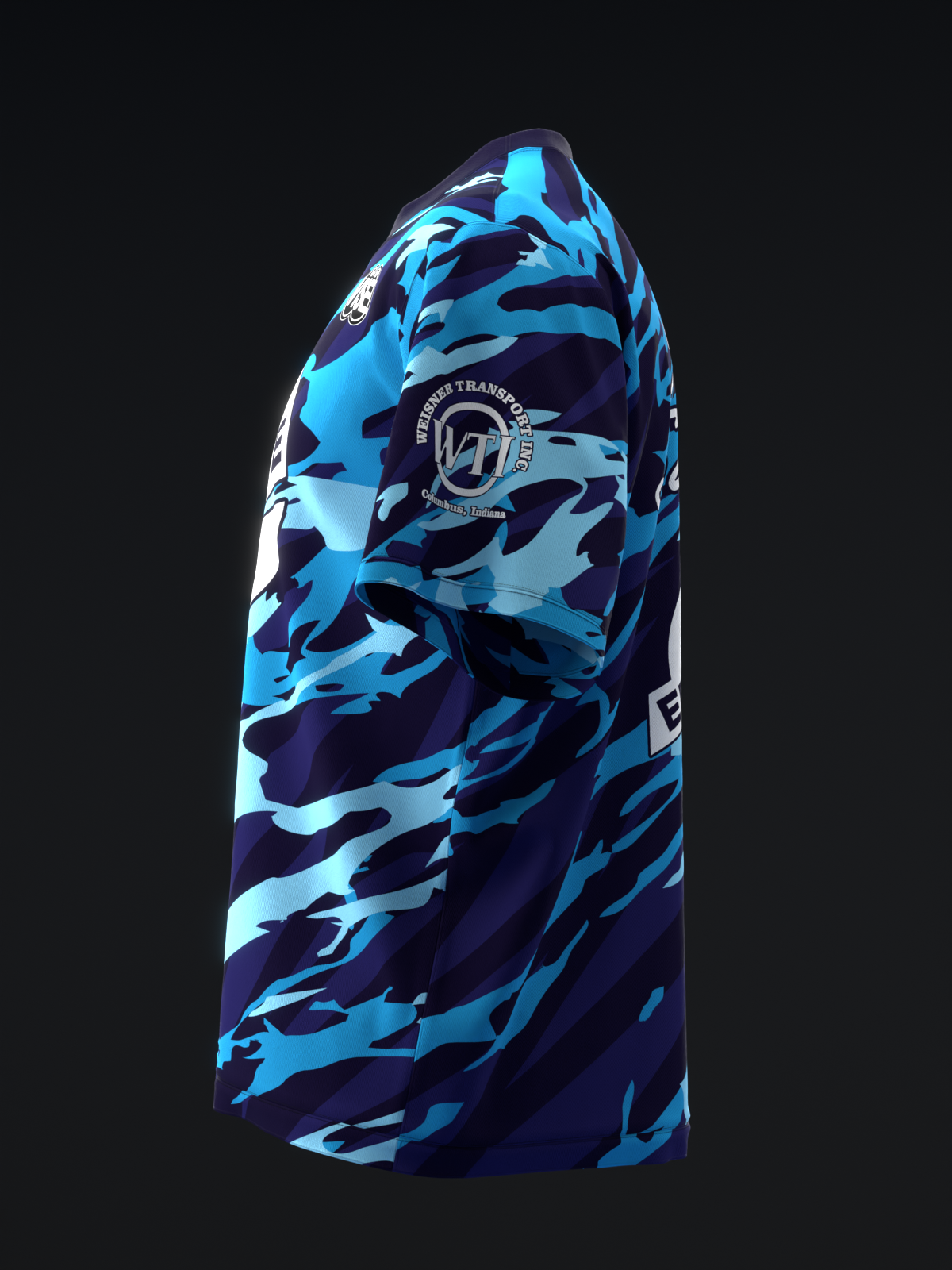 MATT SANDERS 2025 - ELBRAM - PURPLE BLUE - BOWLING JERSEY