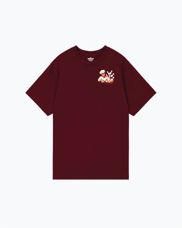 Michael Tang - Cookin Em Burgundy - Champion Tee