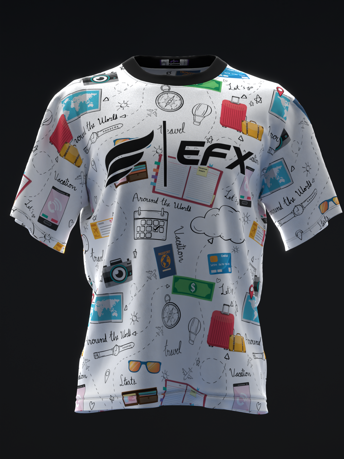 Misaki Bolleby 2025 - Travel Doodles - Bowling Jersey