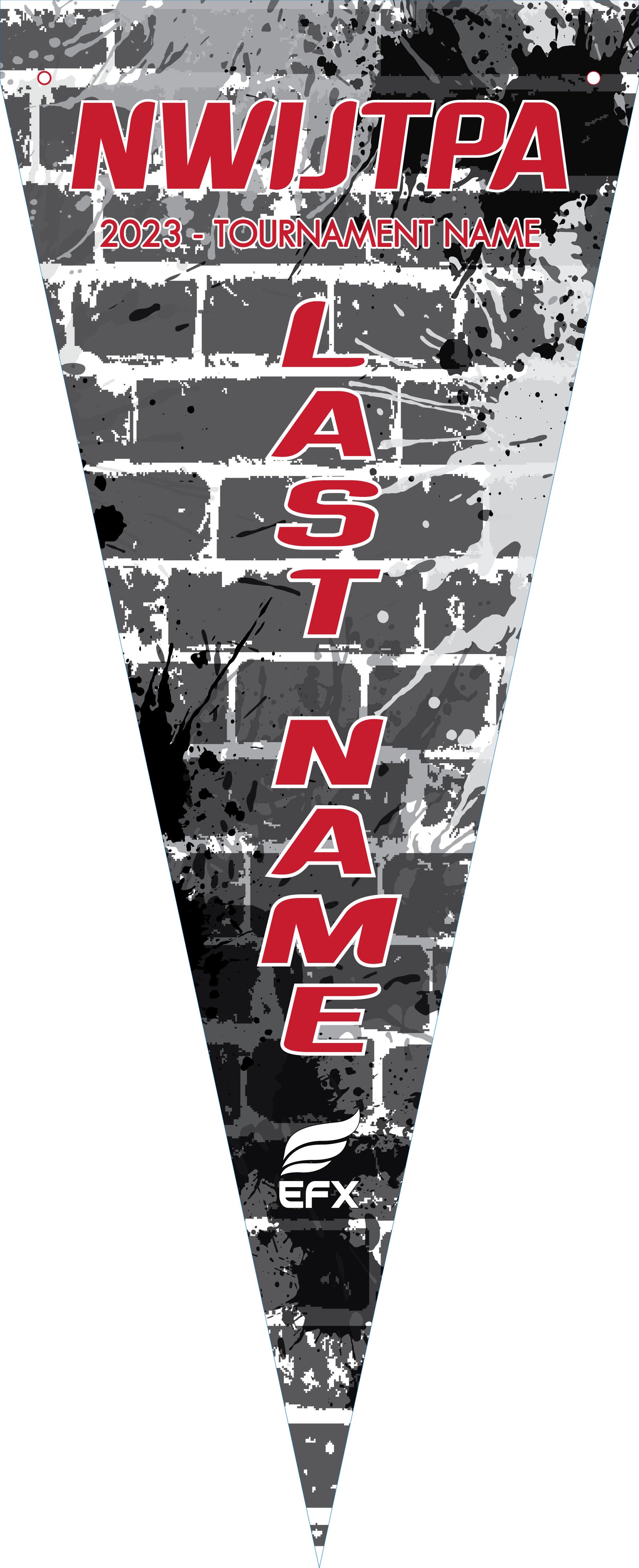 NWIJTPA - BRICK PENNANT