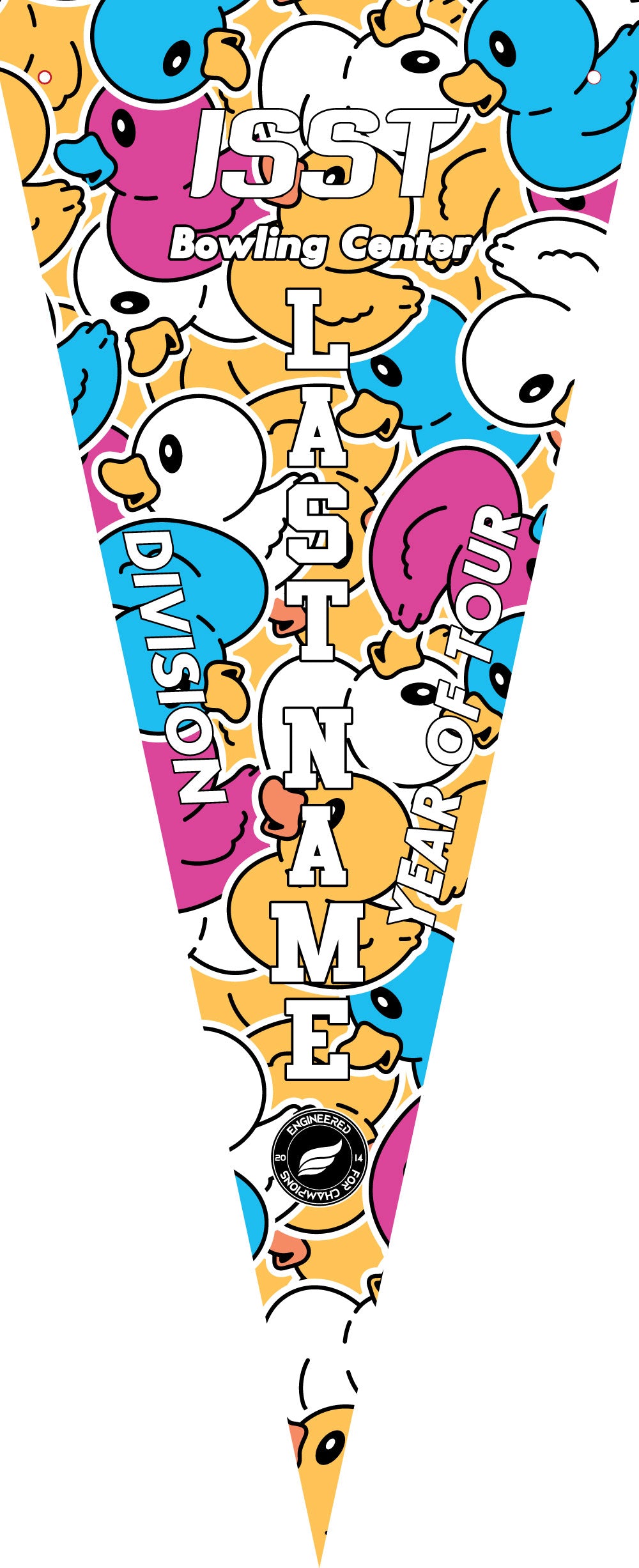 ISST Rubber Duck - Neon - Bowling Pennant