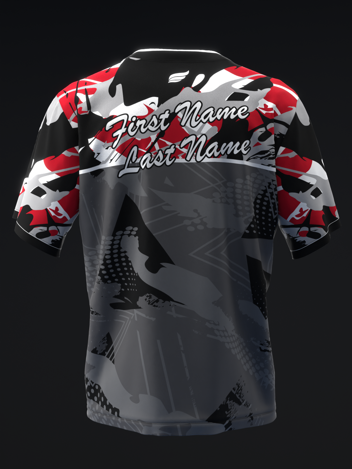 BLANKO - RED - BOWLING JERSEY