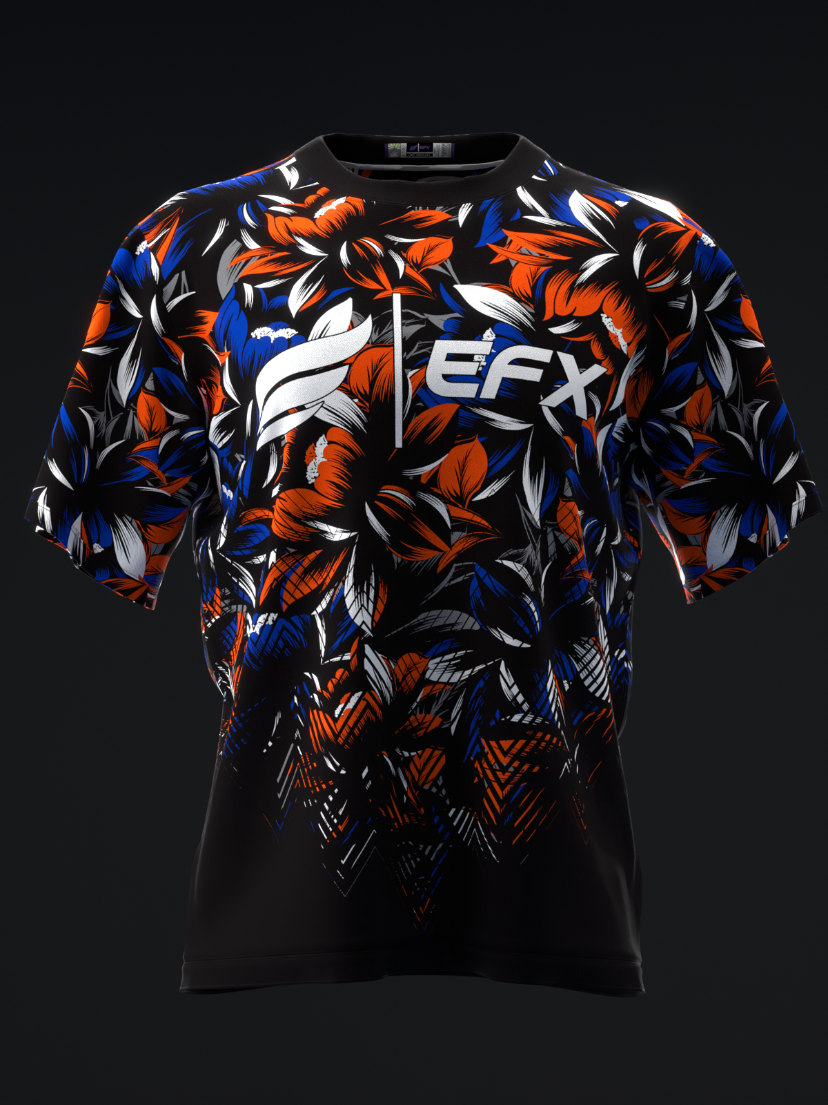 BLOSSOM - NEON ORANGE NAVY - BOWLING JERSEY