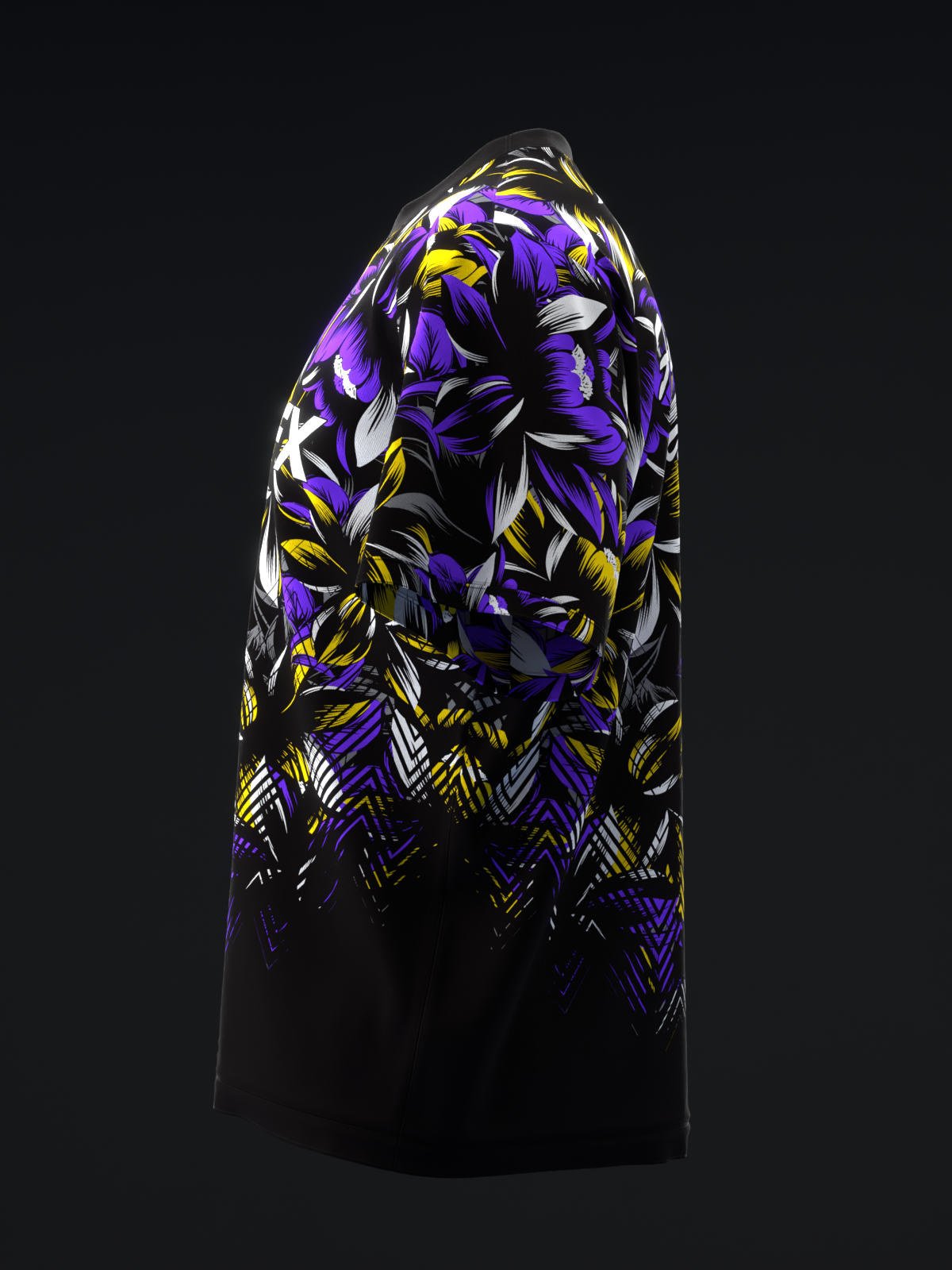 BLOSSOM - NEON PURPLE YELLOW - BOWLING JERSEY