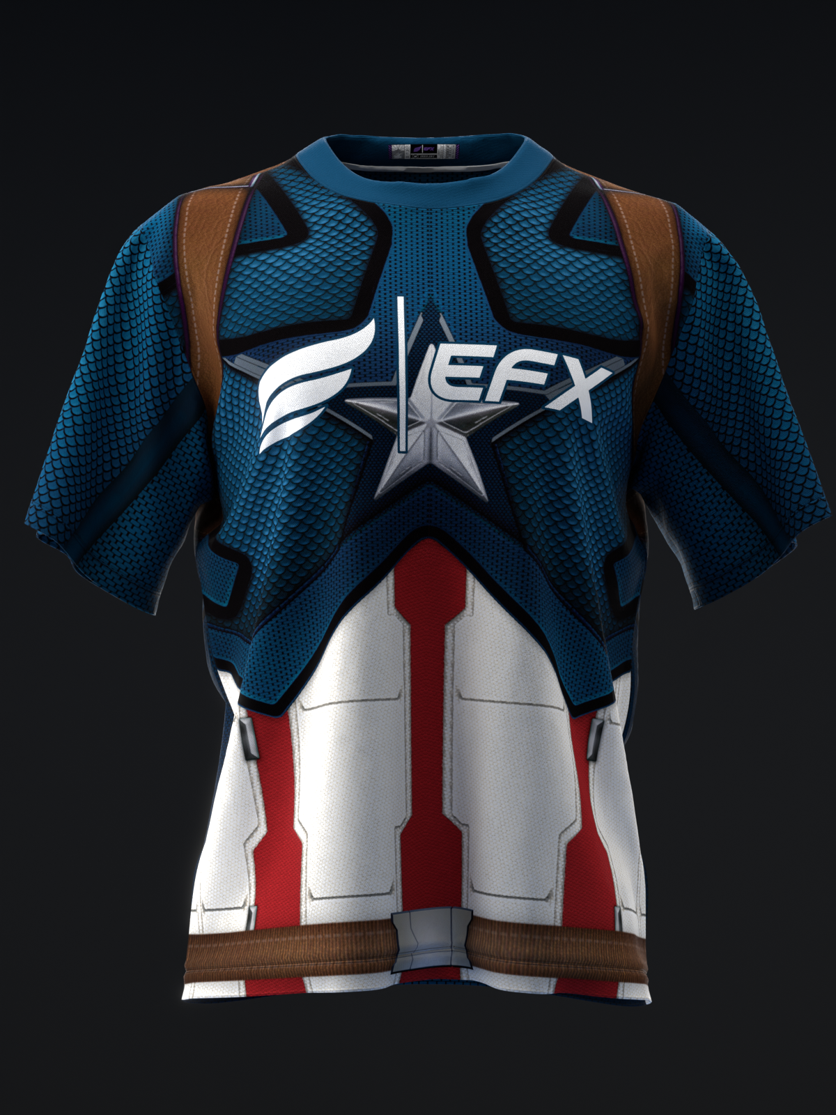 CAPTAIN AMERICA 3D - BOWLING JERSEY