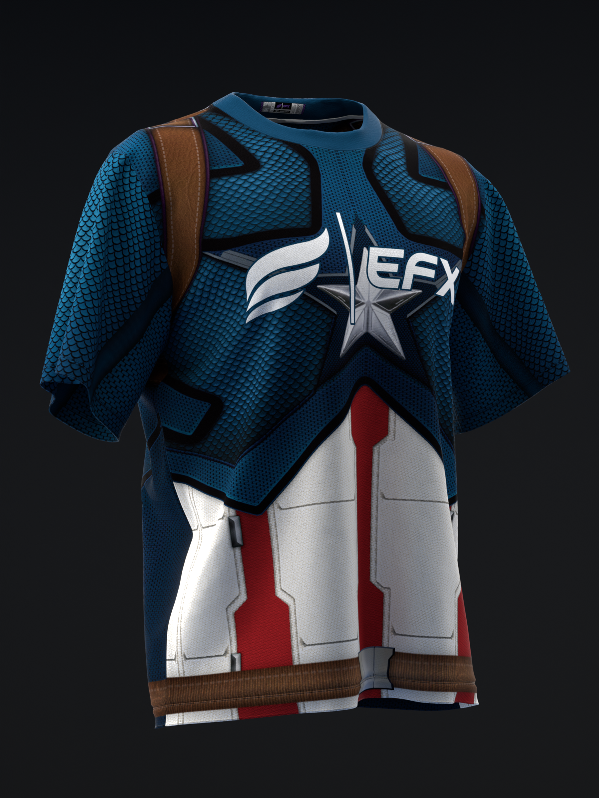CAPTAIN AMERICA 3D - BOWLING JERSEY
