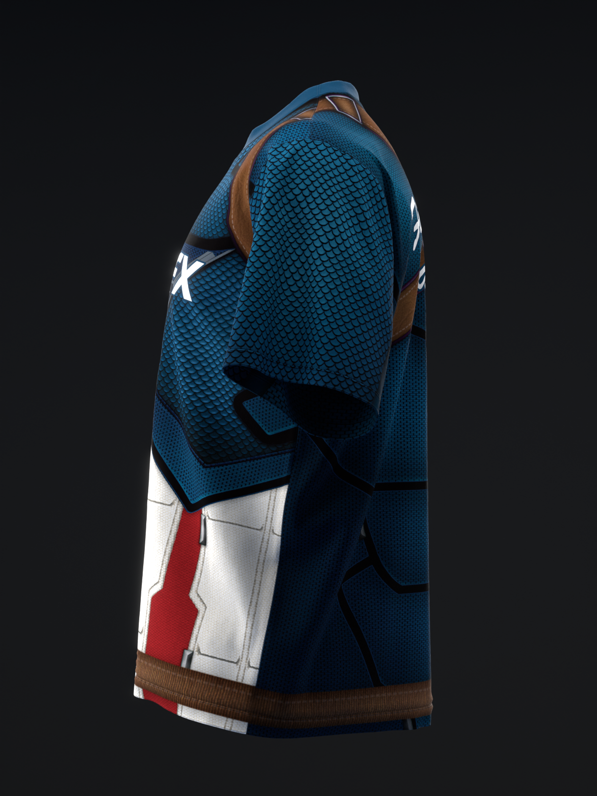 CAPTAIN AMERICA 3D - BOWLING JERSEY