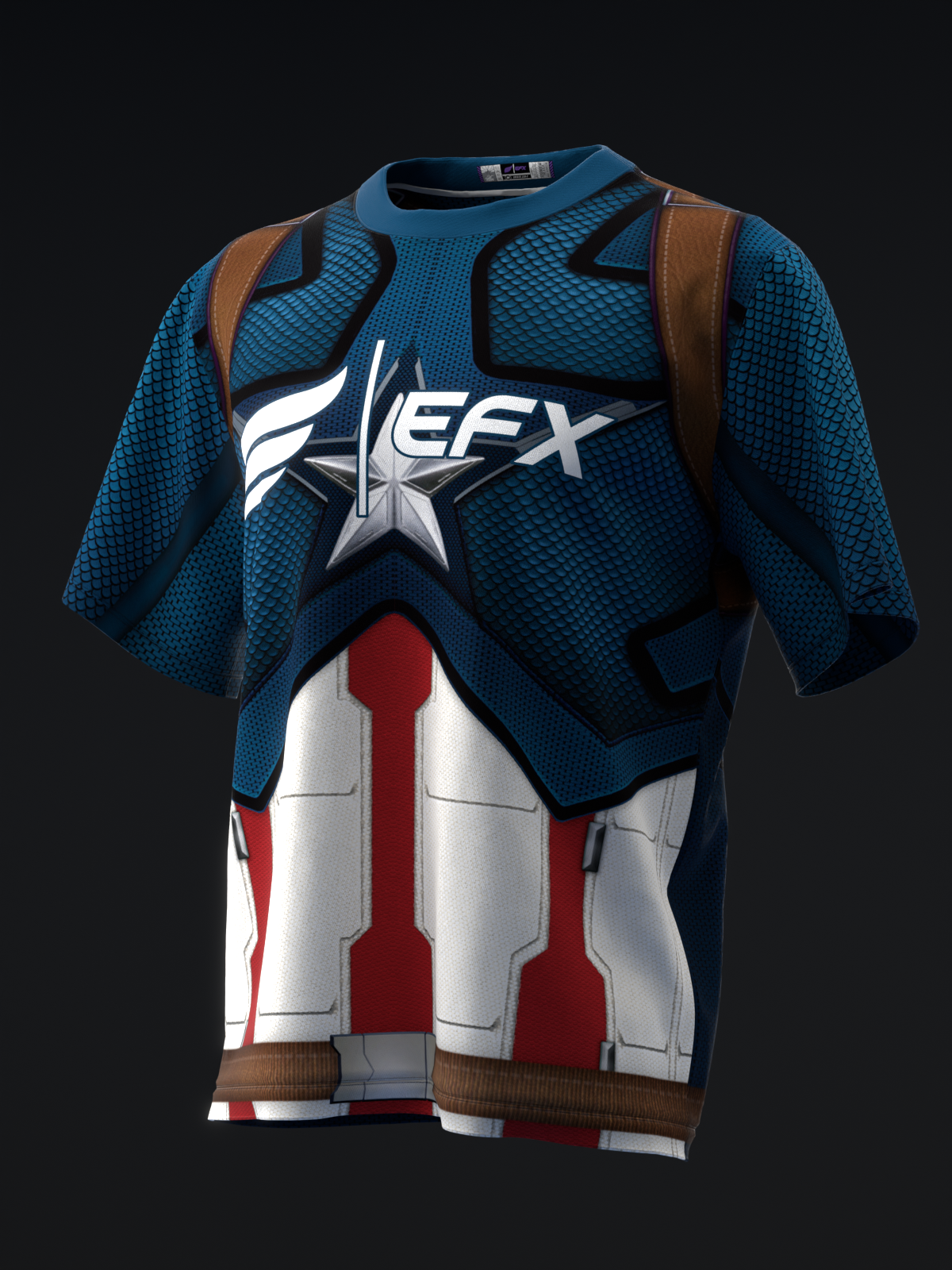 CAPTAIN AMERICA 3D - BOWLING JERSEY