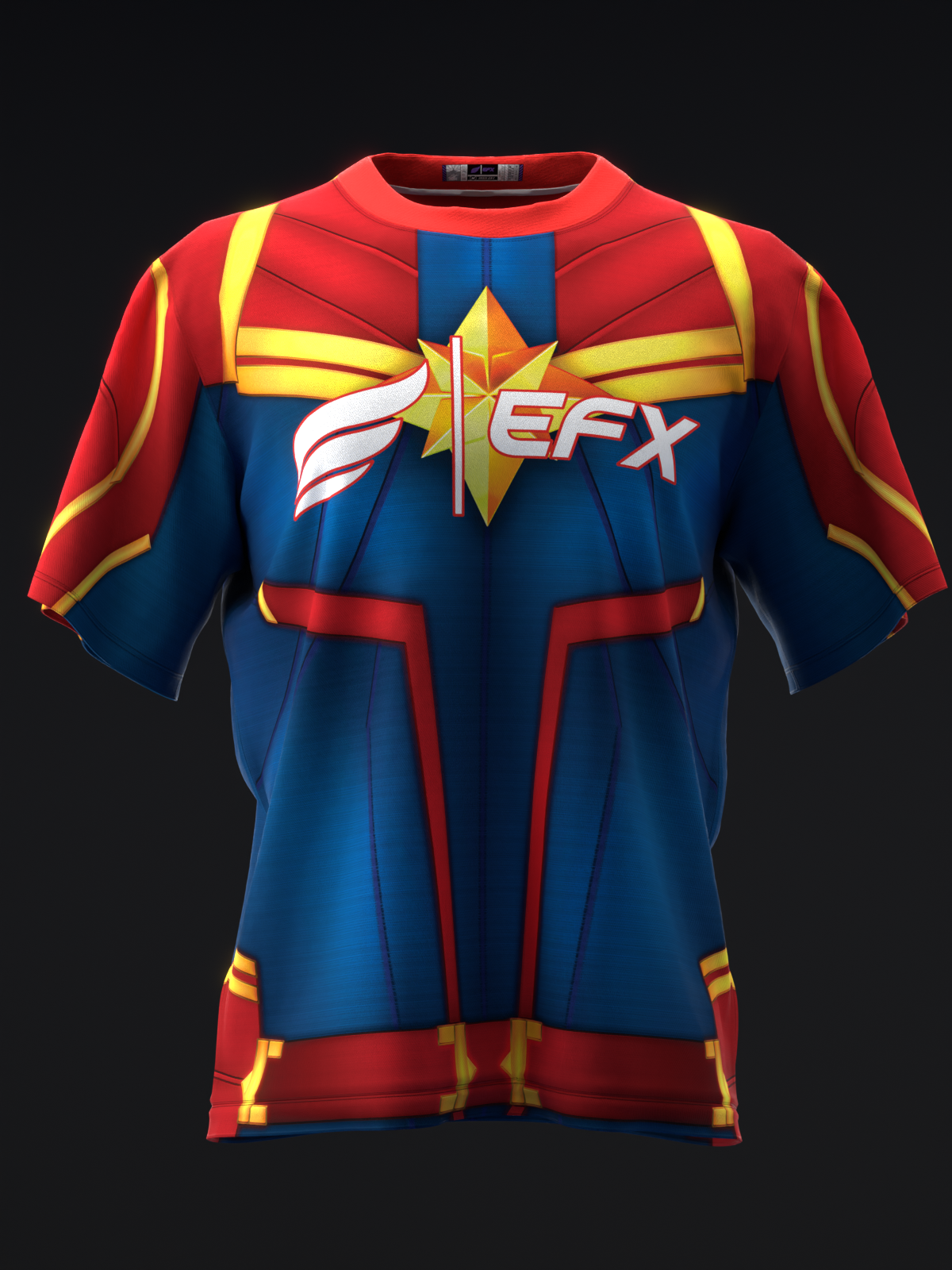 CAPTAIN MARVEL 3D - BOWLING JERSEY