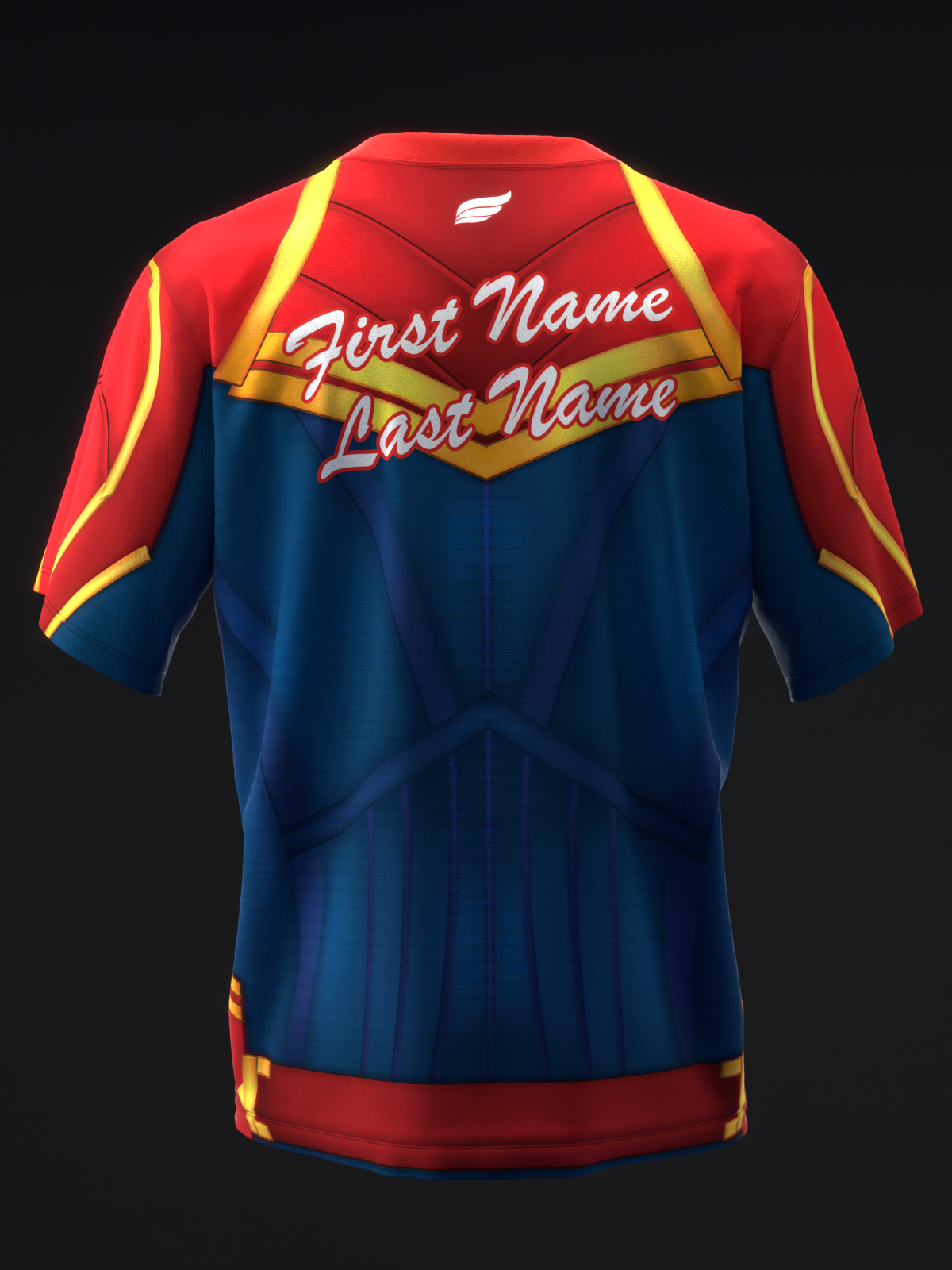 CAPTAIN MARVEL 3D - BOWLING JERSEY
