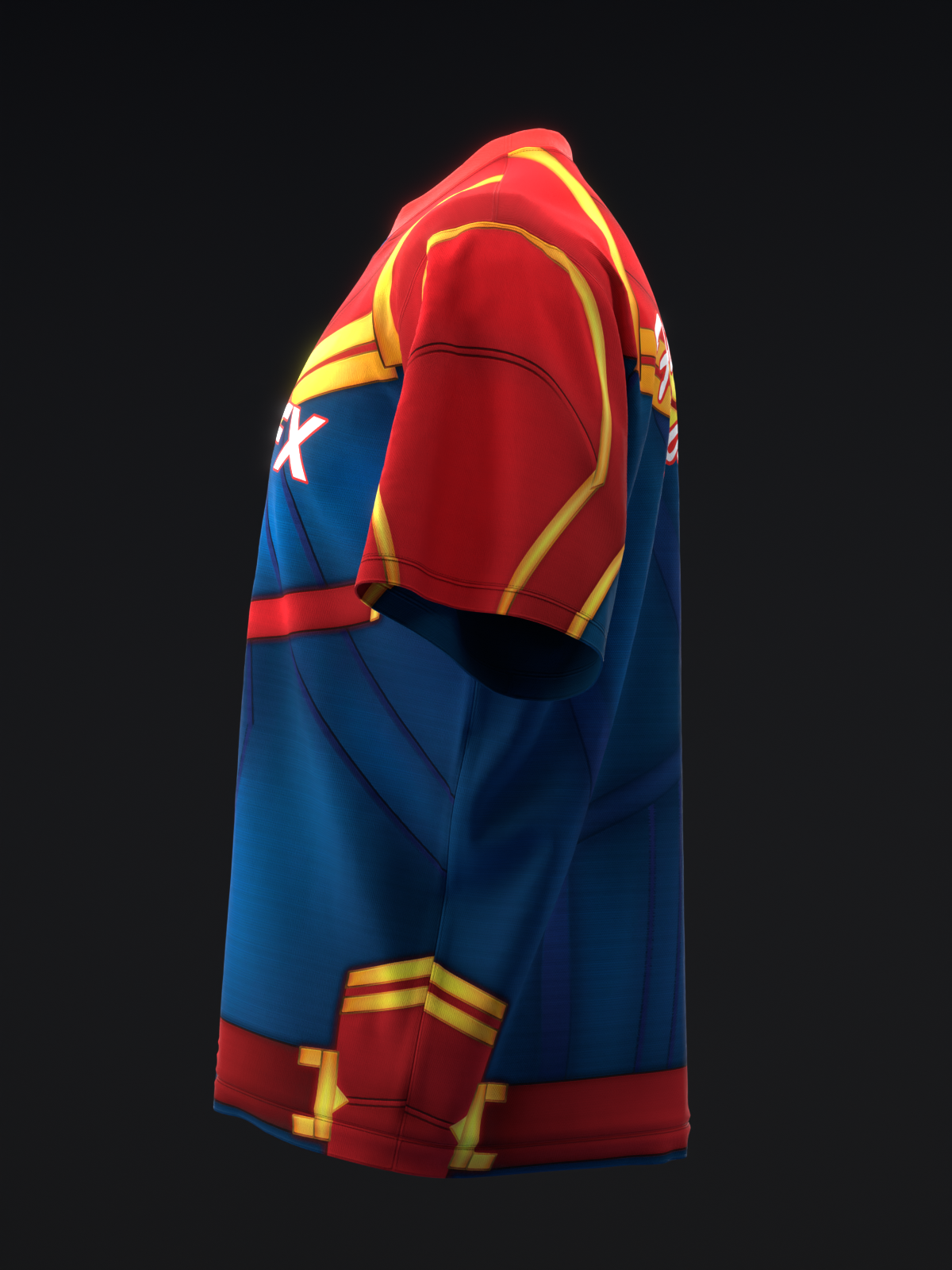 CAPTAIN MARVEL 3D - BOWLING JERSEY