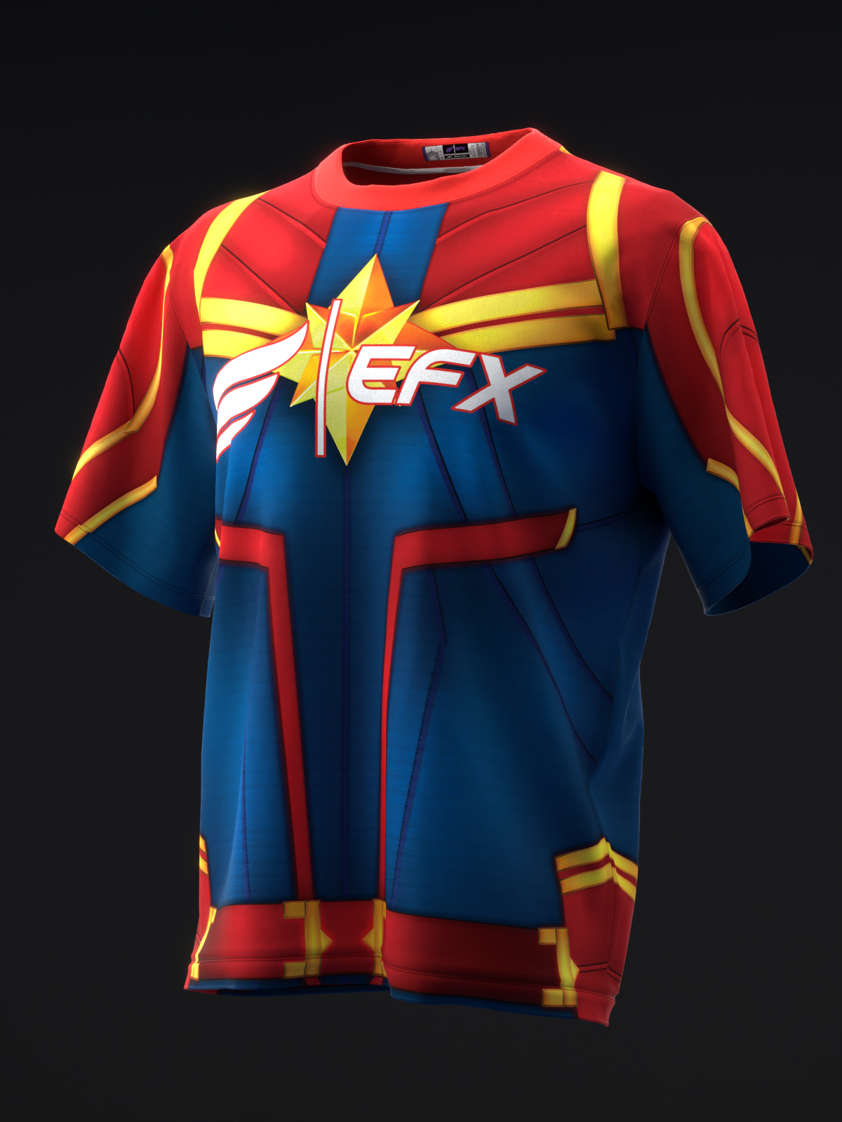 CAPTAIN MARVEL 3D - BOWLING JERSEY