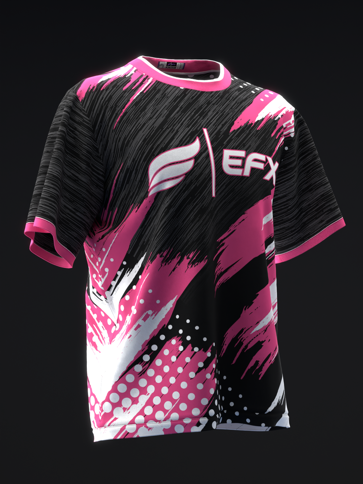 DOXURE - BLACK GRAY PINK - BOWLING JERSEY