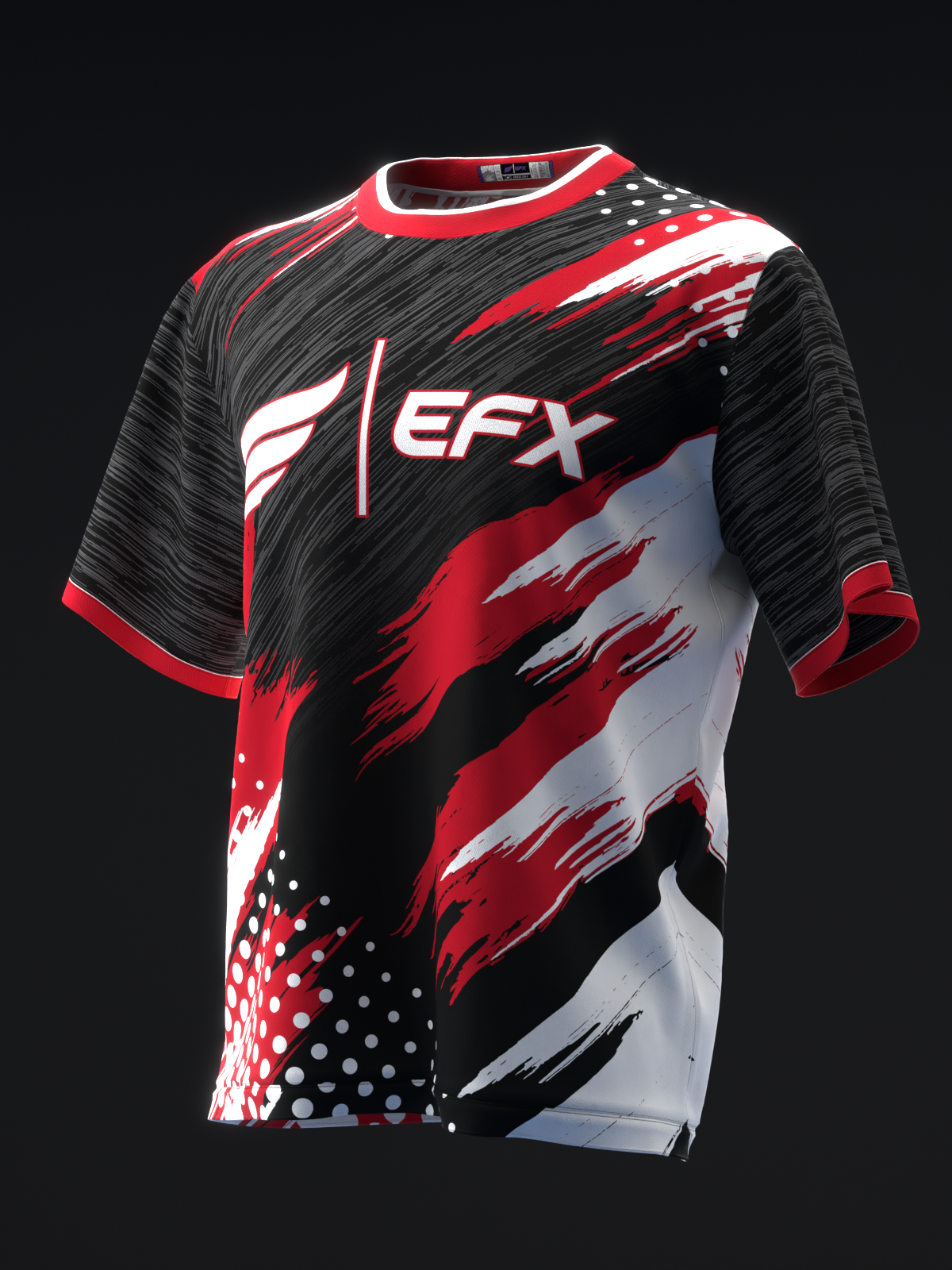 Doxure - Black Gray Red - Bowling Jersey