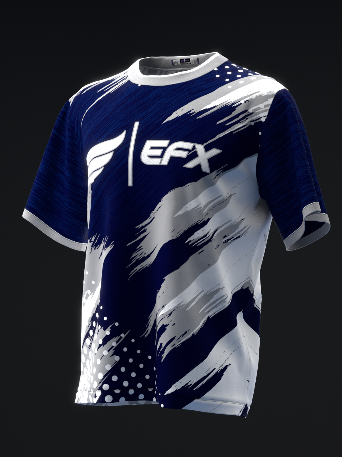 DOXURE - NAVY GRAY SILVER BOWLING JERSEY