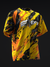 ELEVATED - GOLD CHARCOAL ORANGE - BOWLING JERSEY