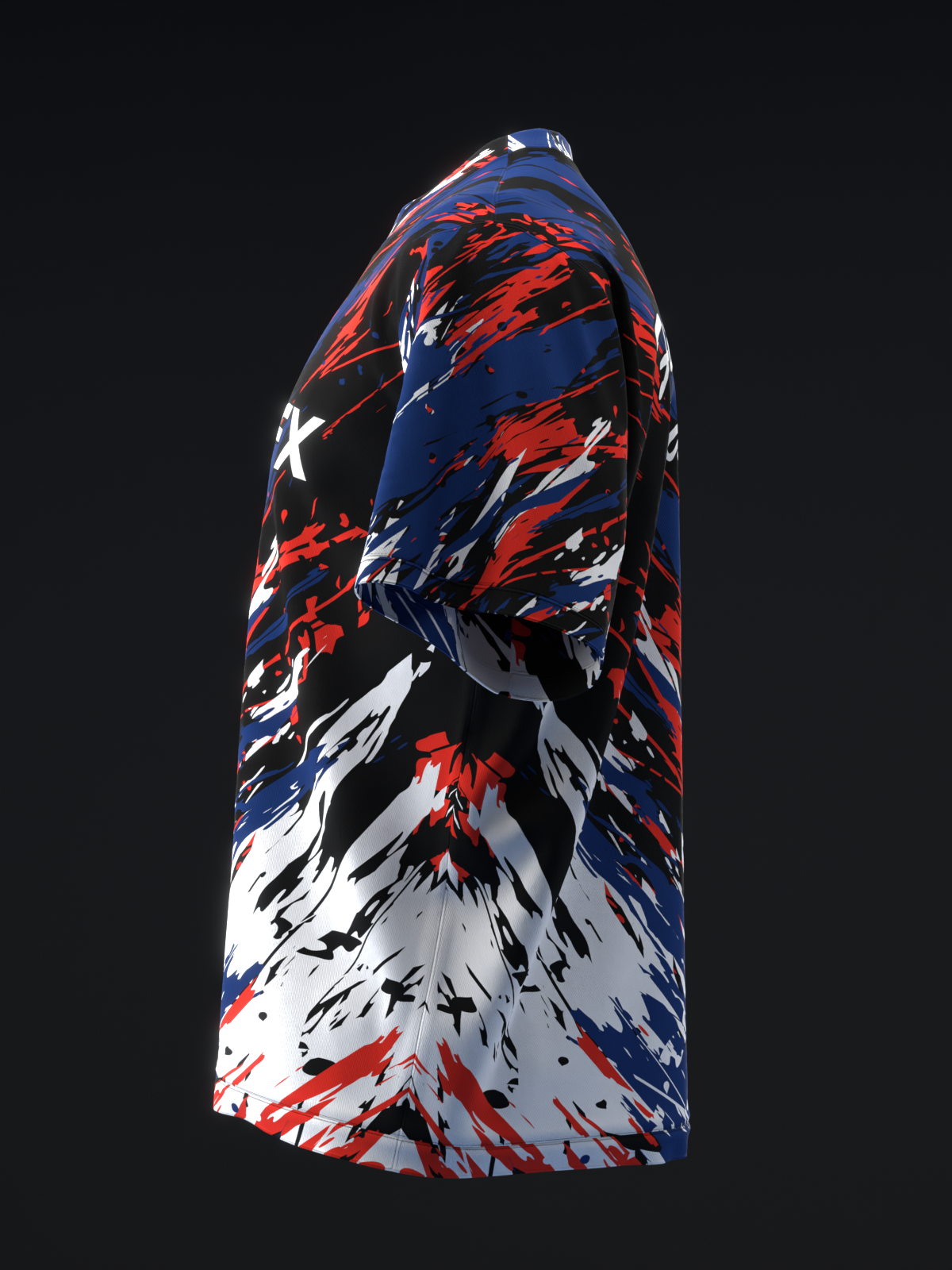 Elevated - Navy Red White - Bowling Jersey