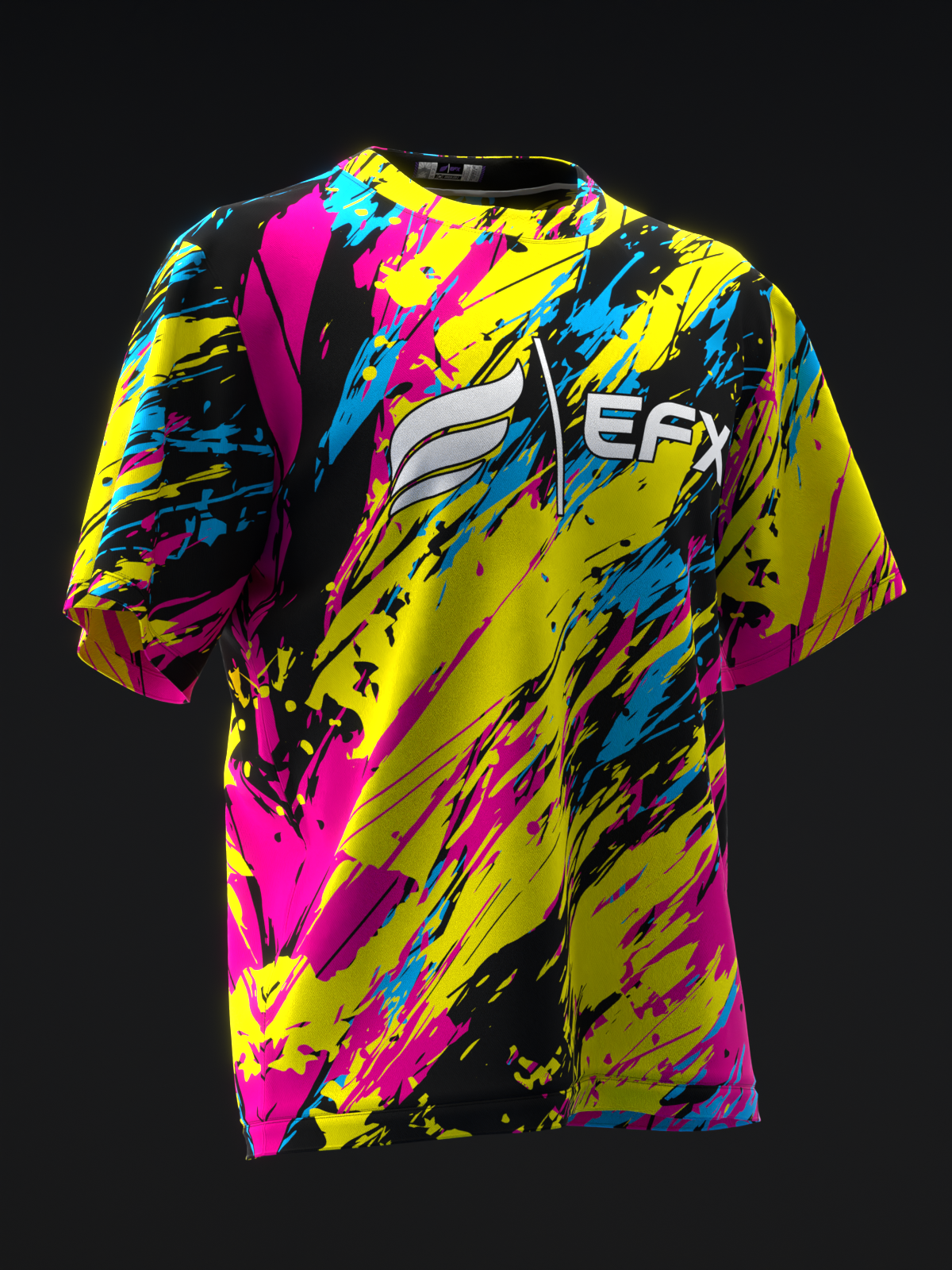 Elevated - Pink Yellow Blue - Bowling Jersey
